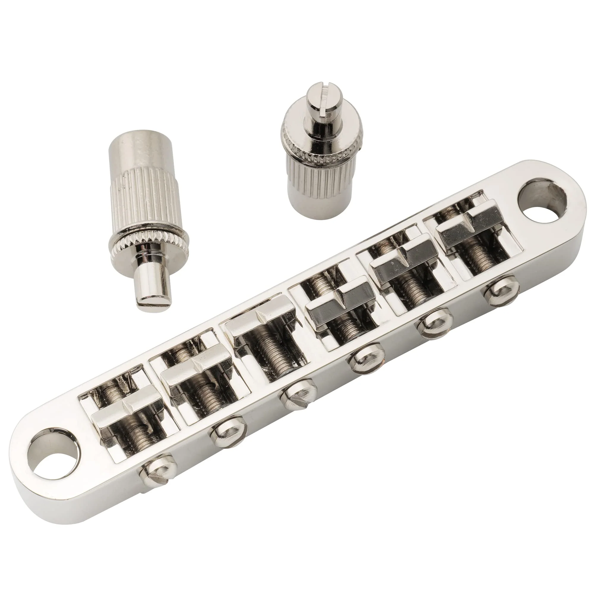 Musiclily Pro 52mm Tune-O-Matic Bridge Wide Body LP Bridge for Epiphone Les Paul SG Style Electric Guitar Parts, Nickel - Image 3