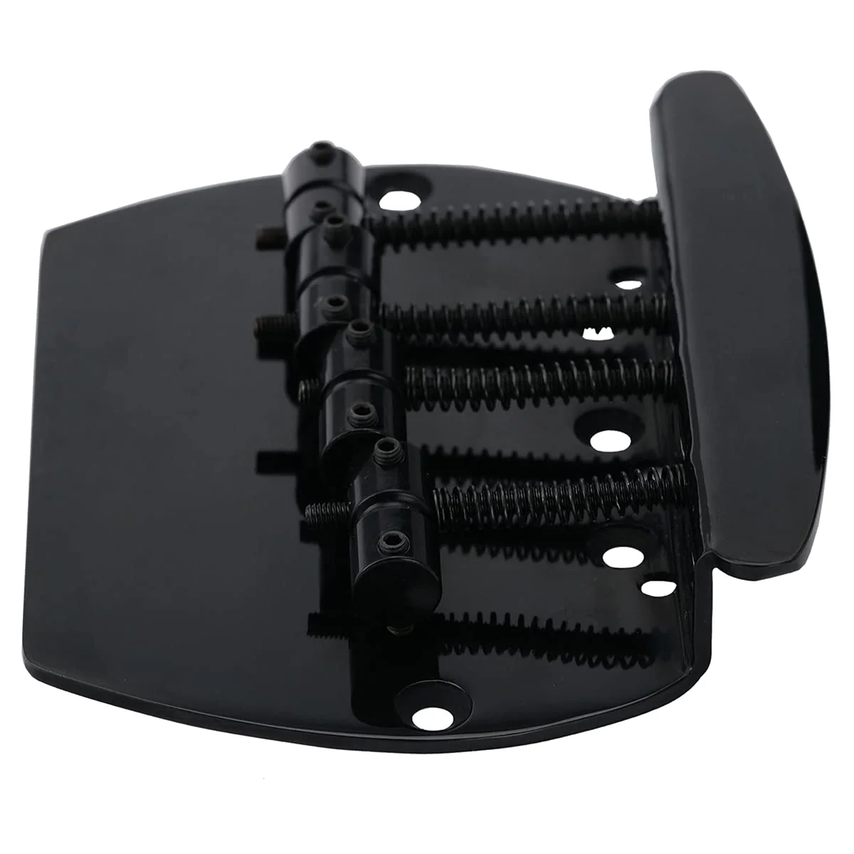 Musiclily Pro 57mm 4-String Bass Bridge for Music Man Style Bass Replacement, Black - Image 5