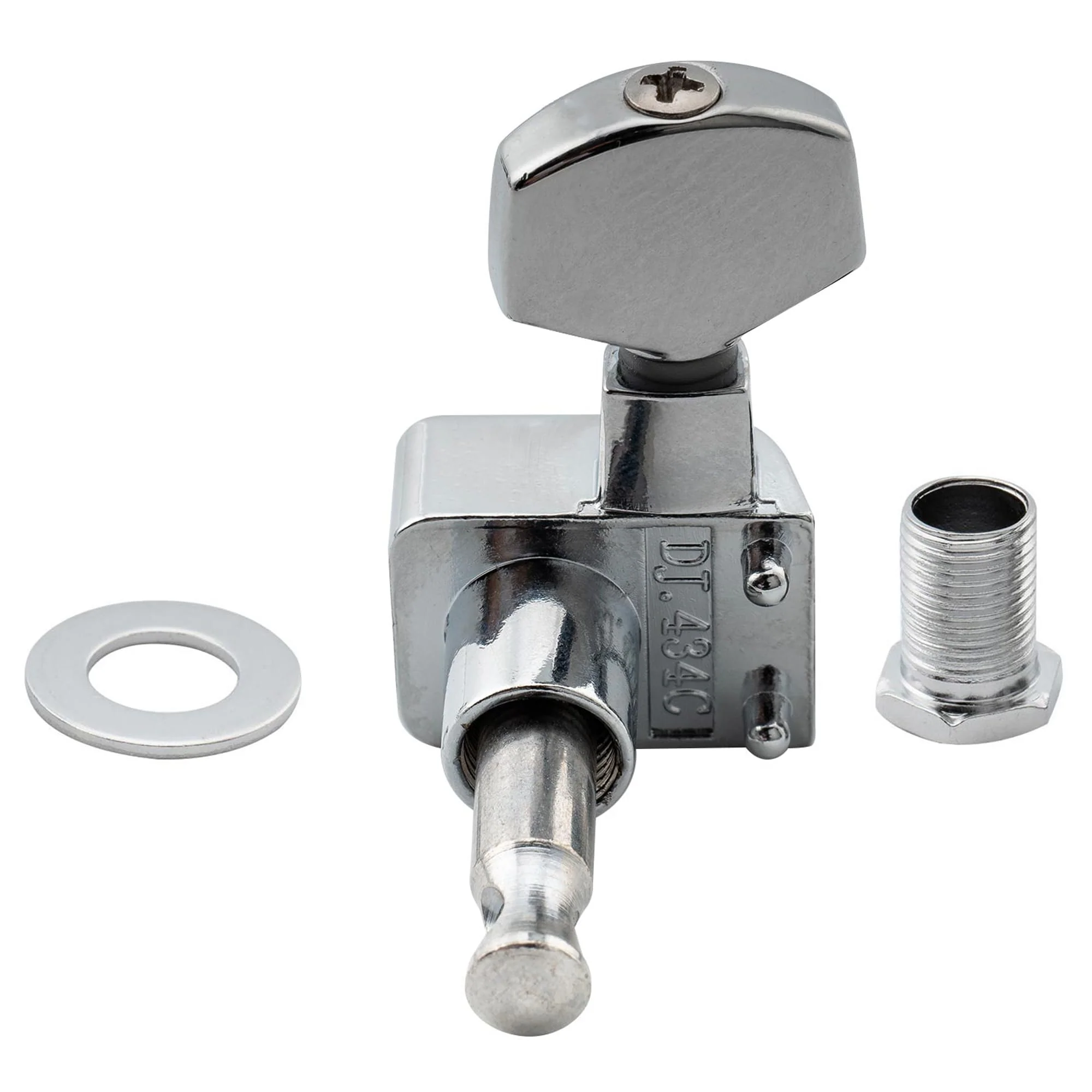 Musiclily Pro 6 inline 2-pins Sealed Guitar Tuners String Tuning Pegs Keys Machine Heads Set for Fender Strat Stratocaster/Tele Telecaster Electric Guitar, Chrome - Image 5