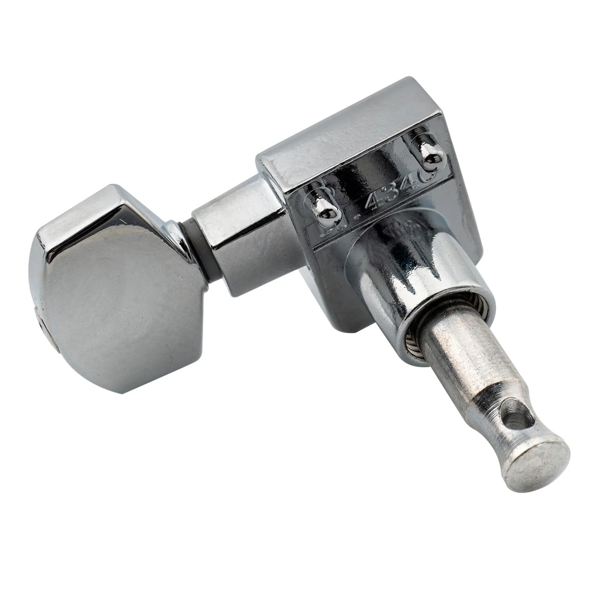 Musiclily Pro 6 inline 2-pins Sealed Guitar Tuners String Tuning Pegs Keys Machine Heads Set for Fender Strat Stratocaster/Tele Telecaster Electric Guitar, Chrome - Image 6