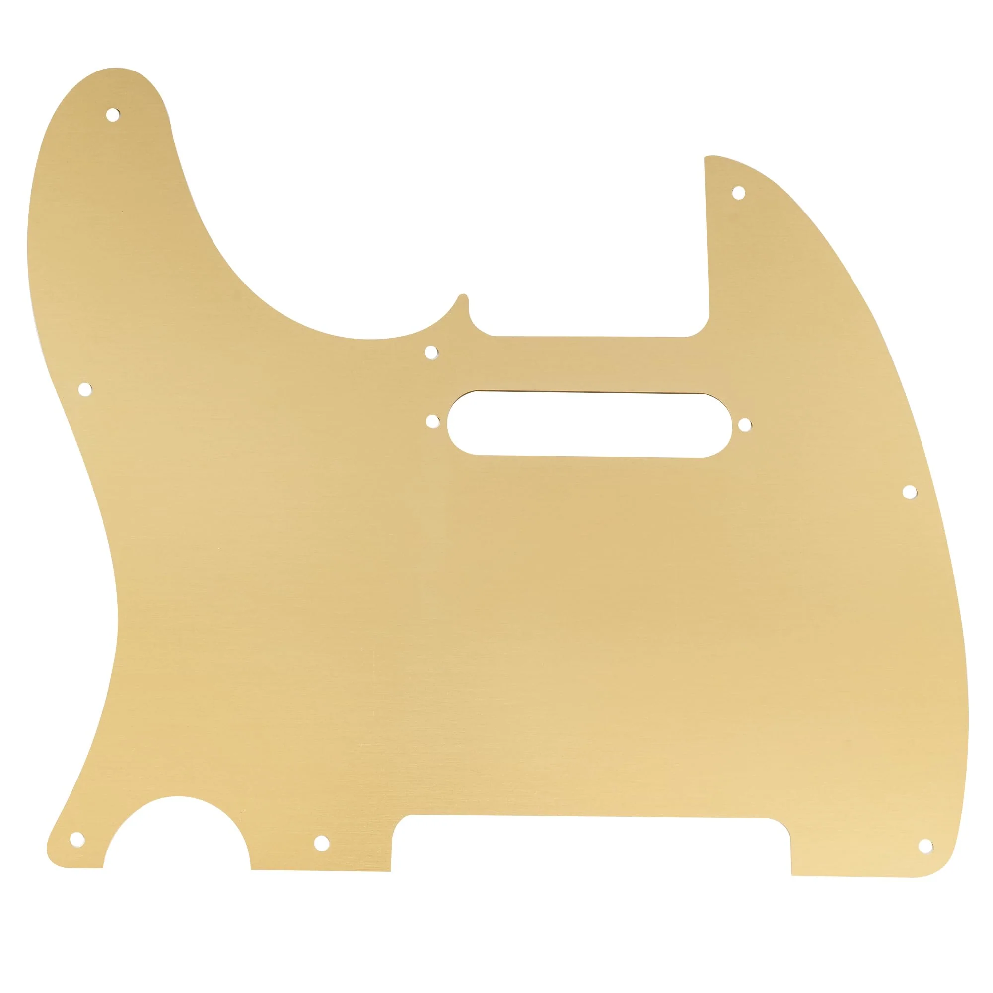Musiclily Pro 8 Holes Anodized Aluminum Tele Pickguard TL Guitar Pickguard for American/Mexican Fender Standard Tele Style Electric Guitar, Gold - Image 3