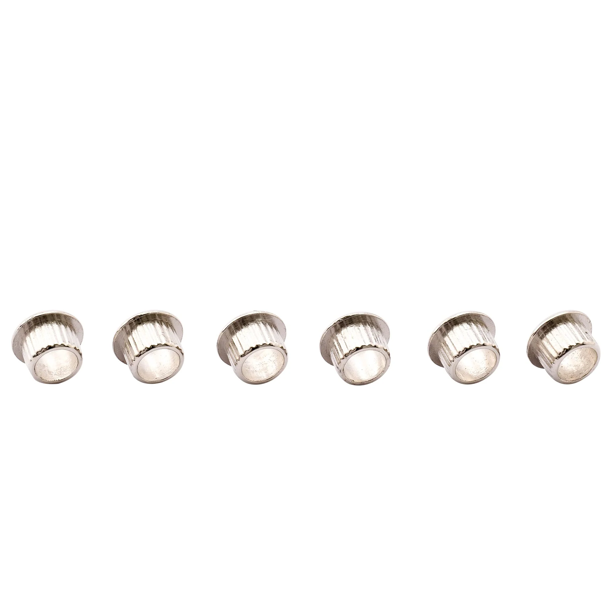 Musiclily Pro 8mm Guitar Tuner Bushings for Electric Guitar Semi-closed Tuning Pegs Machine Heads, Chrome (Set of 6) - Image 6