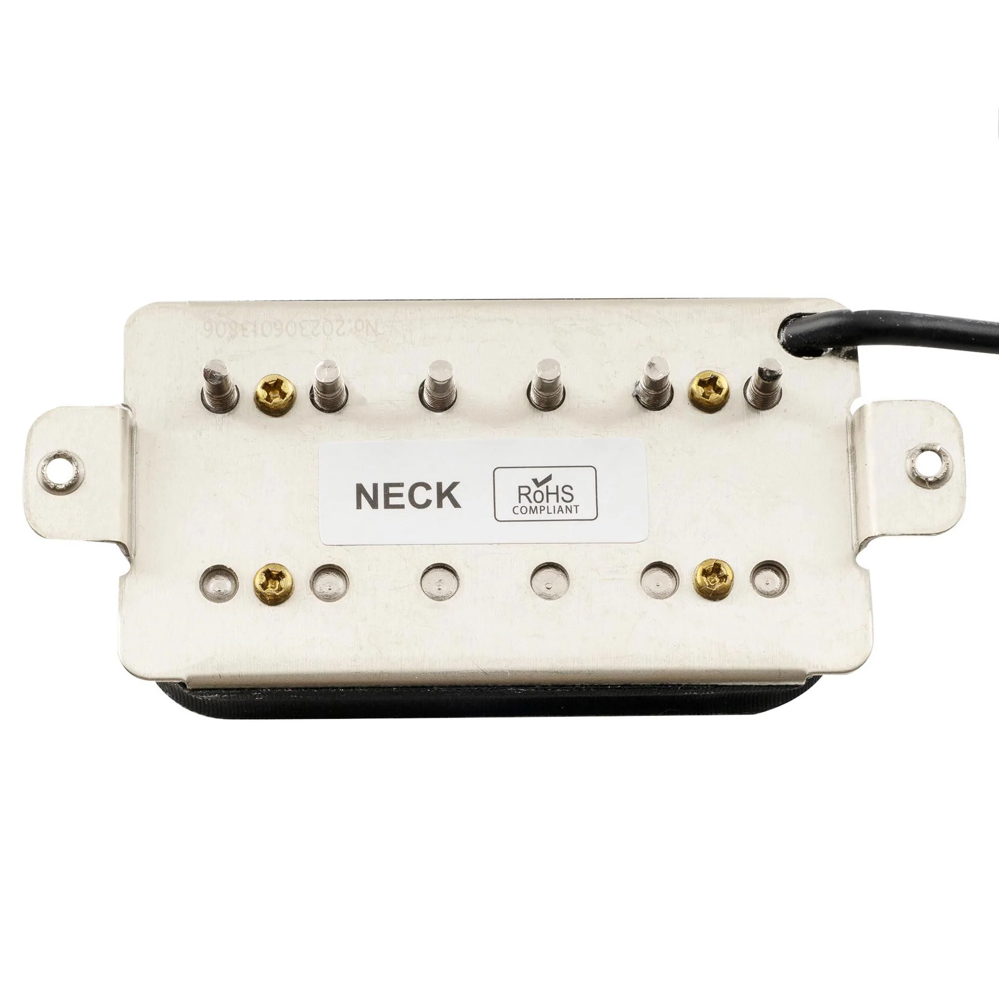 Musiclily Pro LP-OBLA Alnico 5 Uncovered Humbucker Neck Pickup for Electric Guitar, Black Black Neck - Image 4
