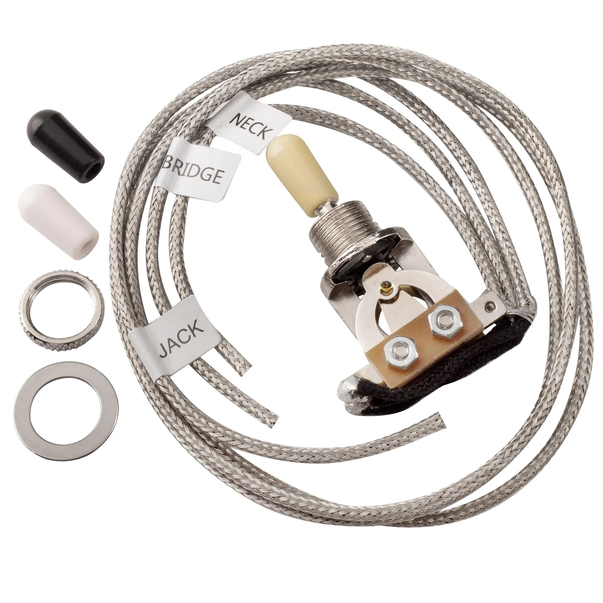 Musiclily Pro LP STD Modern 60s PLUS Treble Bleed DIY Wring Kit Upgrade for Epiphone LP Style Electric Guitar, Nickel Switch DIY Kits Modern 60s PLUS - Image 5