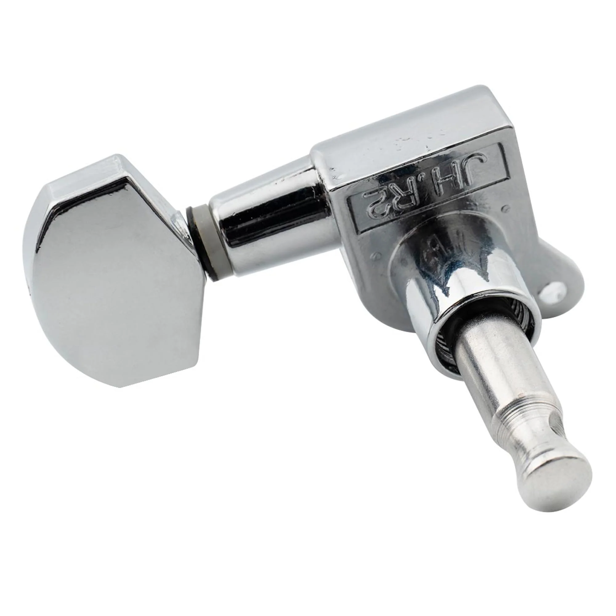 Musiclily Pro R15J 6 in Line Guitar Sealed Tuners Tuning Keys Pegs Machine Heads Set for Fender Strat Tele Style Guitar, Chrome 6R Chrome - Image 6