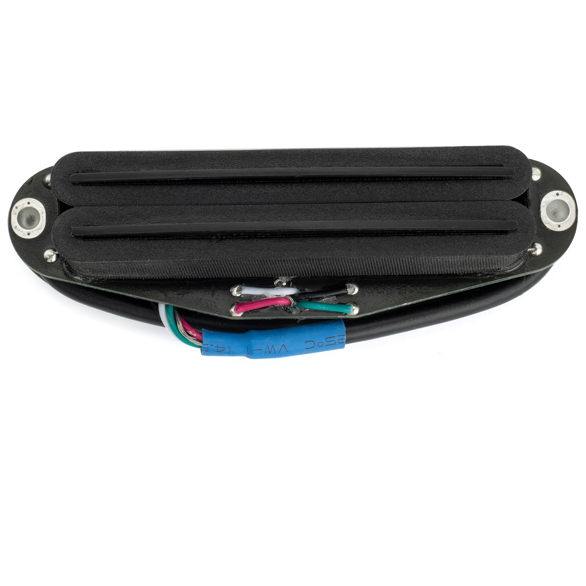 Musiclily Pro ST-DPMC Ceramic Rail Blade Single Coil Sized Humbucker Pickup 9.2K for Strat Style Electric Guitar, Black Body Black Rail - Image 5