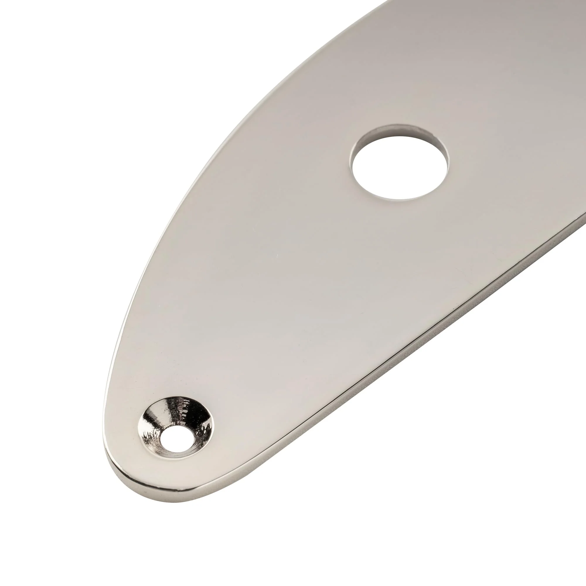 Musiclily Pro Steel 3-Hole Bass Control Plate for Vintage PB/Tele Bass Style Electric Bass, Nickel - Image 5