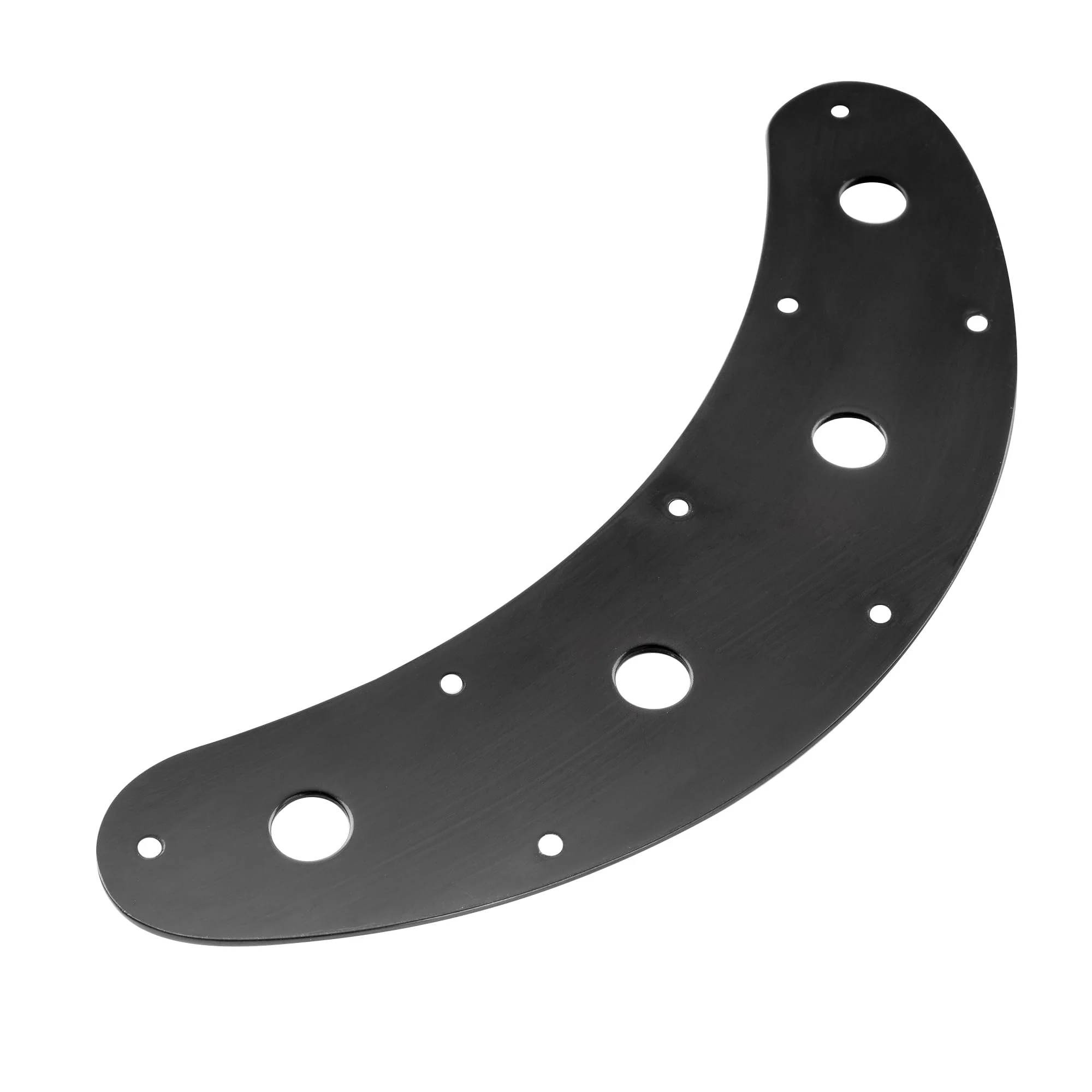 Musiclily Pro Steel 4-Hole Bass Control Plate for Music Man Style Electric Bass, Black - Image 3