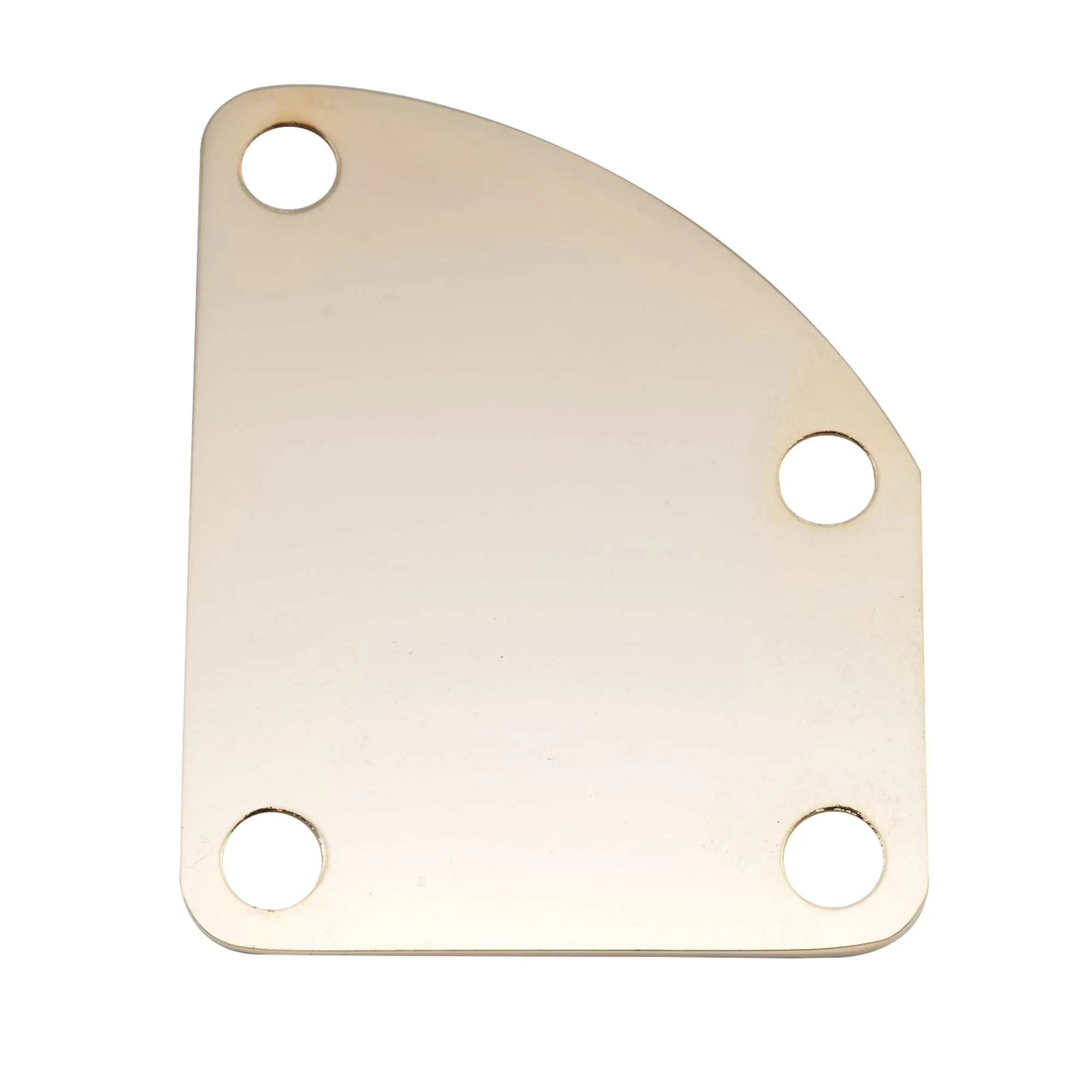 Musiclily Pro Steel Curved Guitar Neck Plate with Screws for Strat Tele Style Electric Guitar or Bass, Gold - Image 3