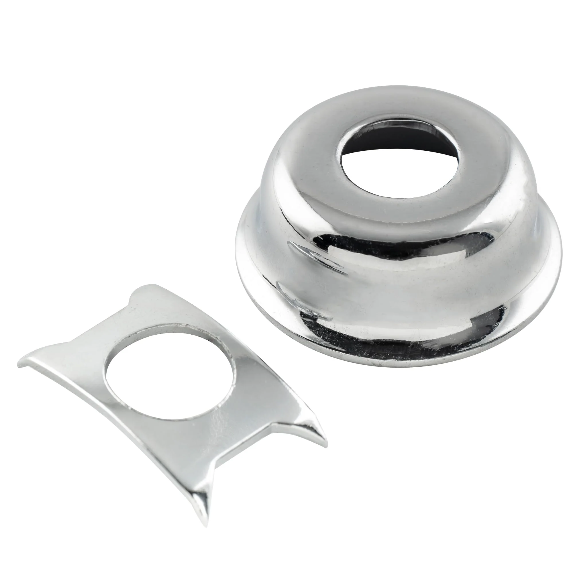 Musiclily Pro Traditional Cup Style Guitar Tele Jack Plate Recessed Output Jack Ferrule for Fender Telecaster Electric Guitar, Chrome - Image 3