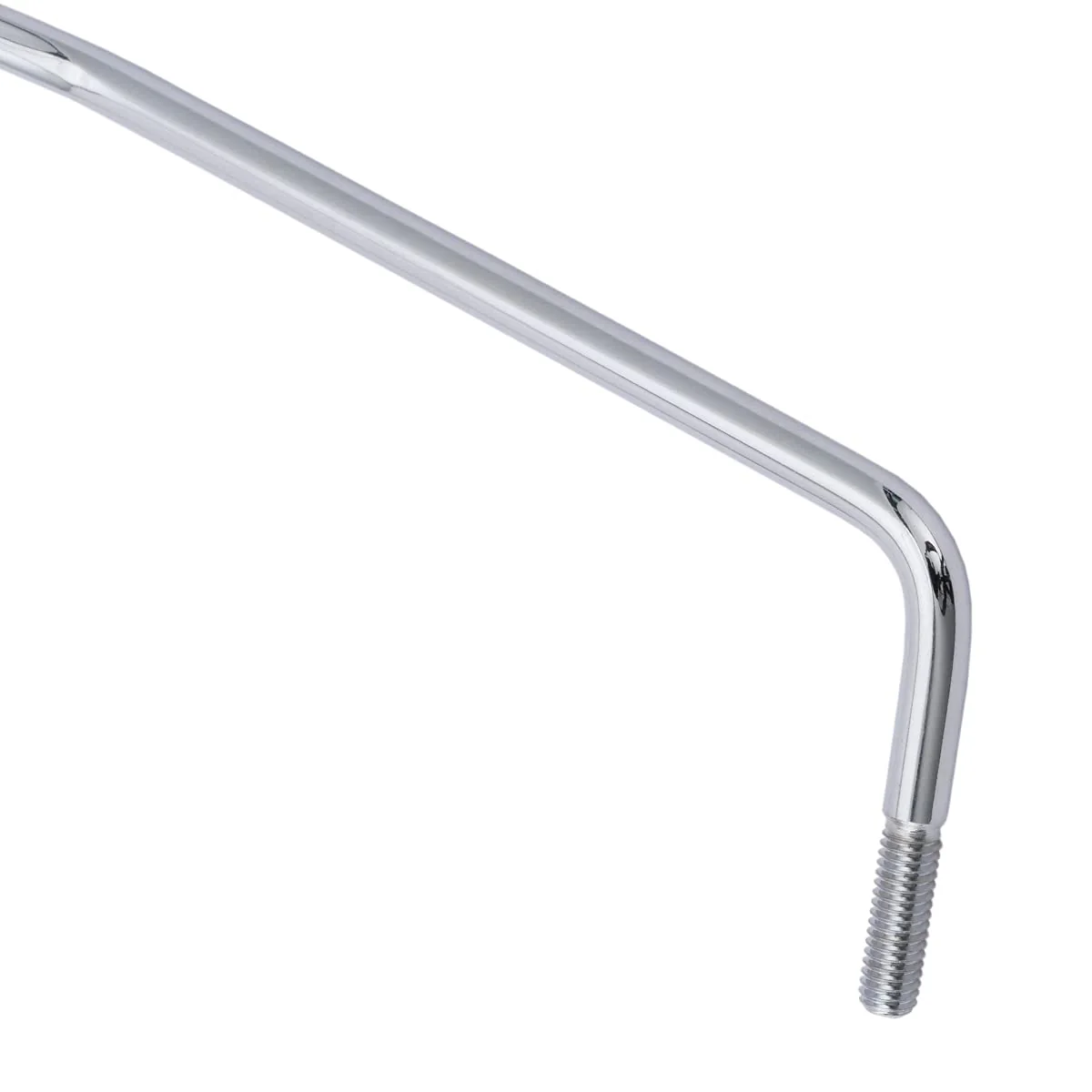 Musiclily Pro UNF #10/32 4.8mm Threaded Steel Tremolo Arm Whammy Bar Tremolo Bar for Fender American Squier Strat Style Electric Guitar Part, Chrome with White Tip - Image 3