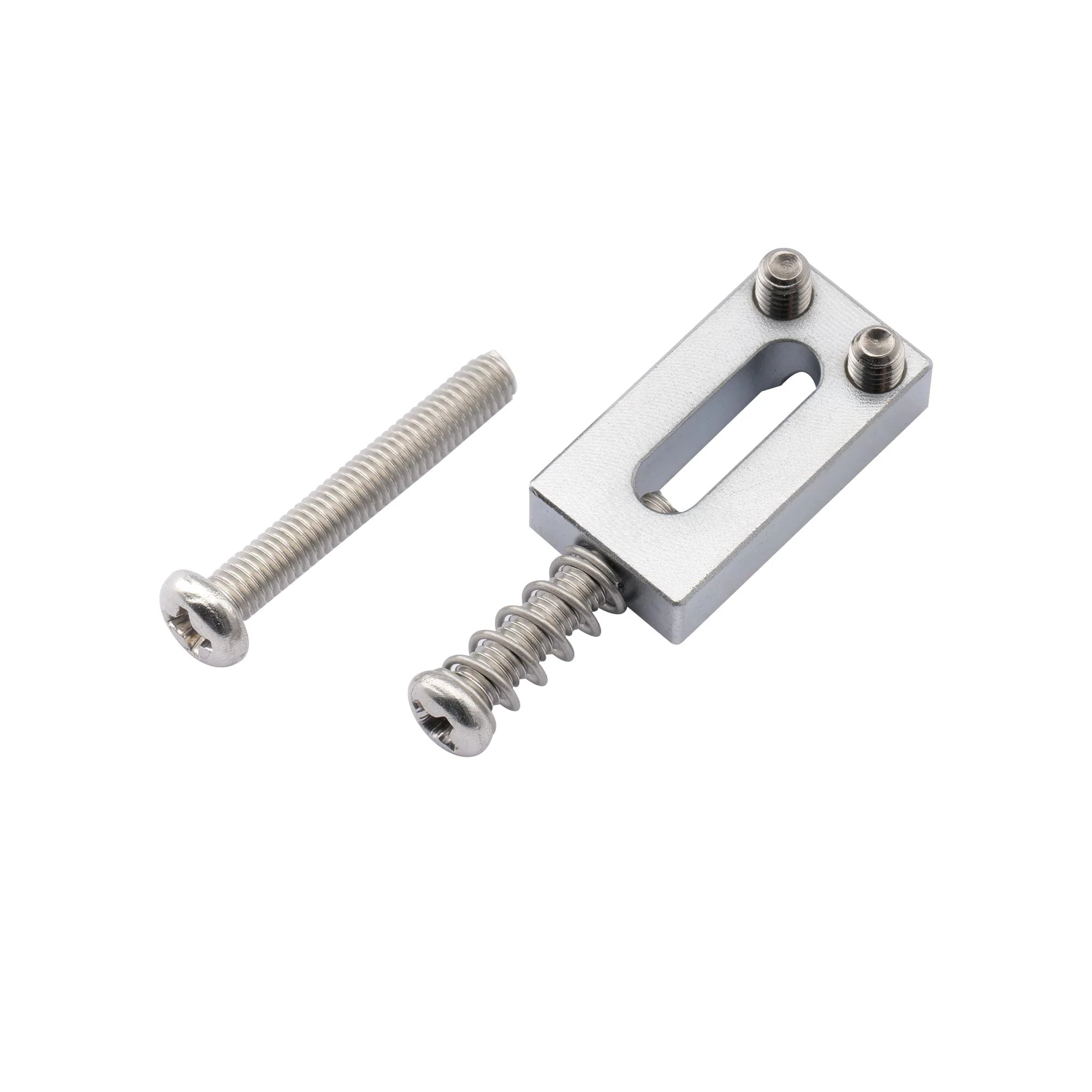 Musiclily Ultra 10.8mm Guitar Bridge Saddles Brass Tremolo Bridge Saddle for Fender Stratocaster Strat ST Telecaster Tele TL Style Electric Guitar Replacement, Chrom (Set of 6) Chrome - Image 5