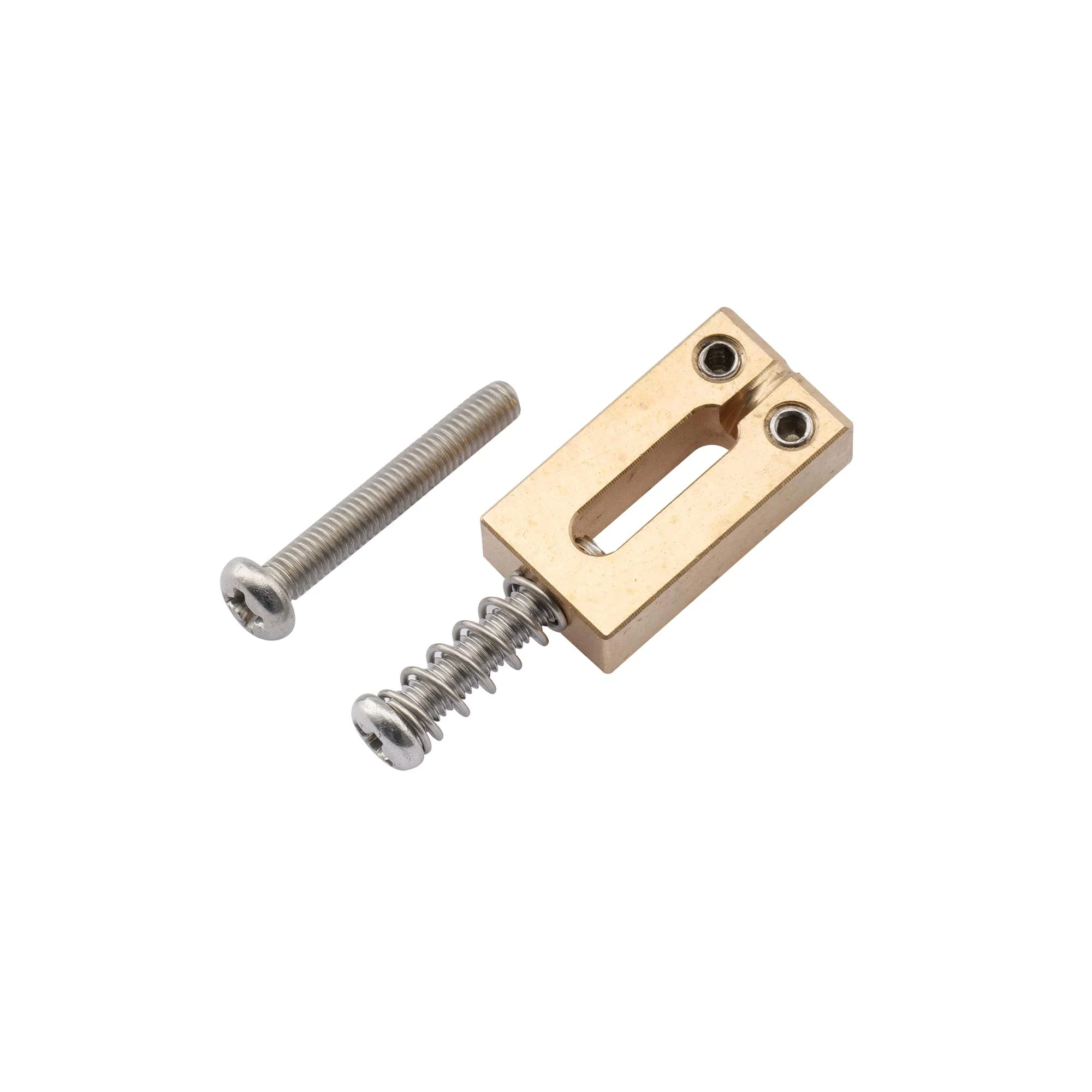 Musiclily Ultra 10.8mm Guitar Bridge Saddles Brass Tremolo Bridge Saddle for Stratocaster Strat ST Telecaster Tele TL Style Electric Guitar, Original Color (Set of 6) - Image 4