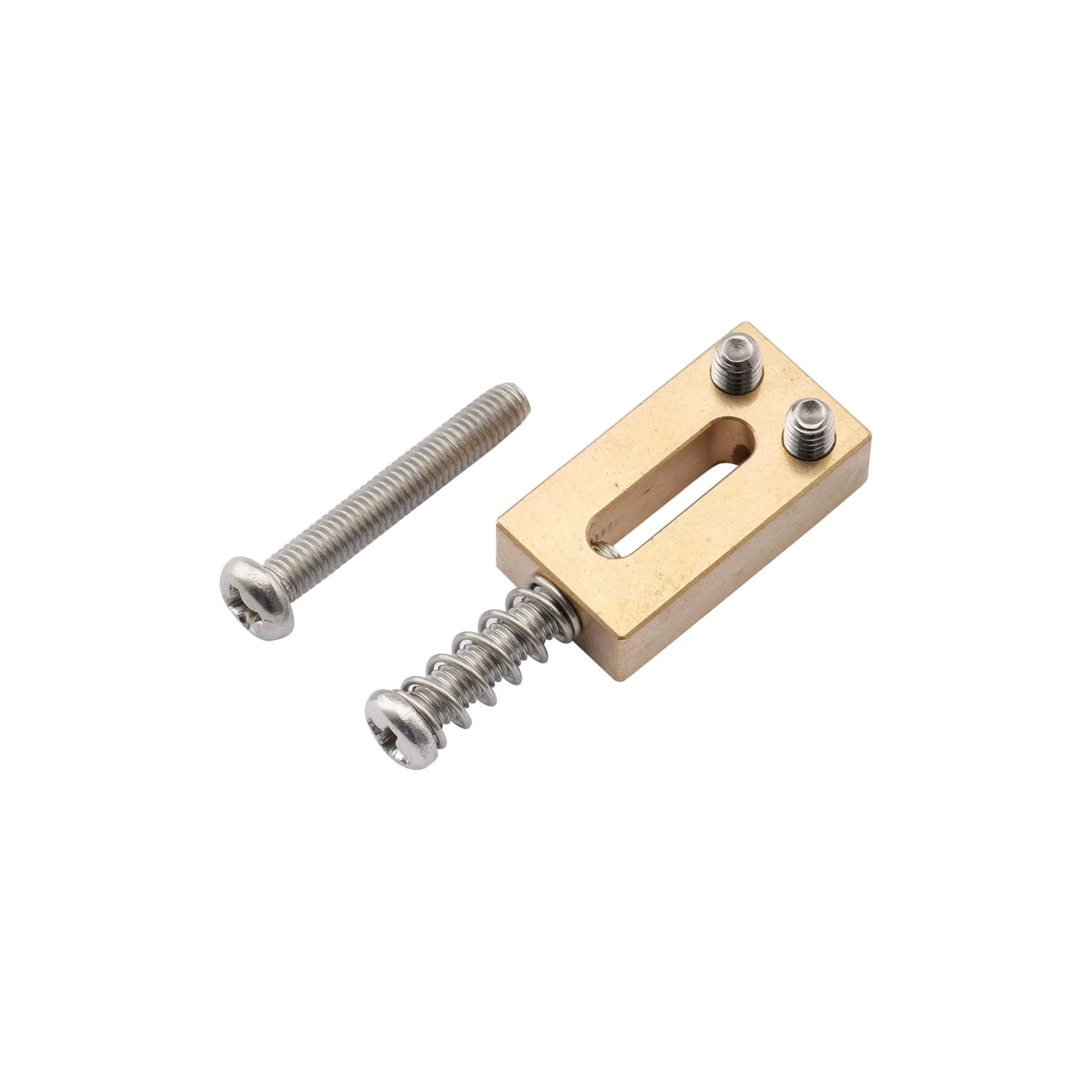 Musiclily Ultra 10.8mm Guitar Bridge Saddles Brass Tremolo Bridge Saddle for Stratocaster Strat ST Telecaster Tele TL Style Electric Guitar, Original Color (Set of 6) - Image 5