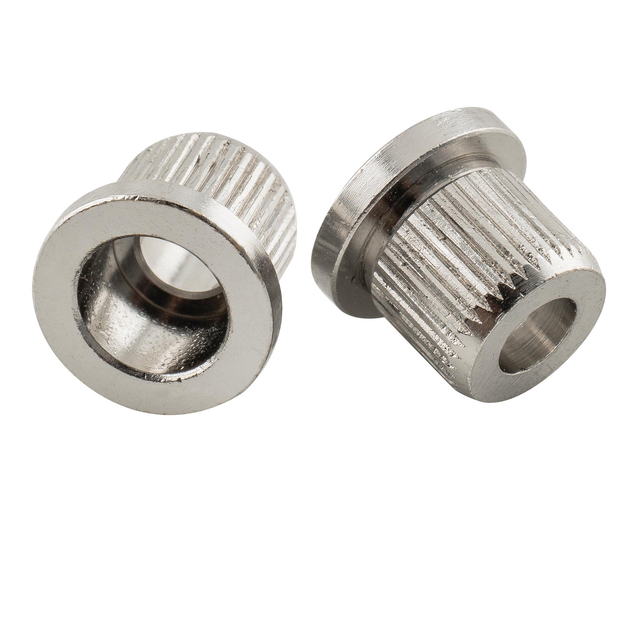 Musiclily Ultra 3/8" Full Solid Brass G-TLB-2 Bass String Ferrules String Through Body Rear Mount Bushings for 4/5 String Electric Bass, Chrome (Set of 5) - Image 5