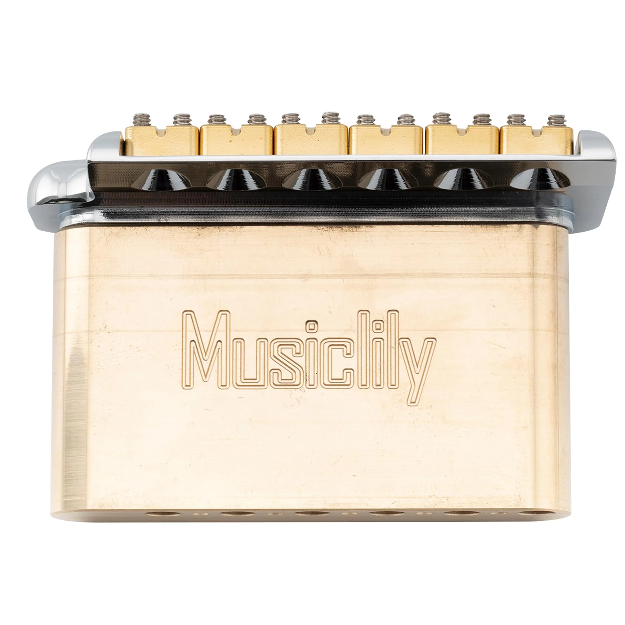 Musiclily Ultra 41mm Full Brass Tremolo Block 52.5mm String Spacing for PRS SE Style Electric Guitar Tremolo Bridge - Image 5