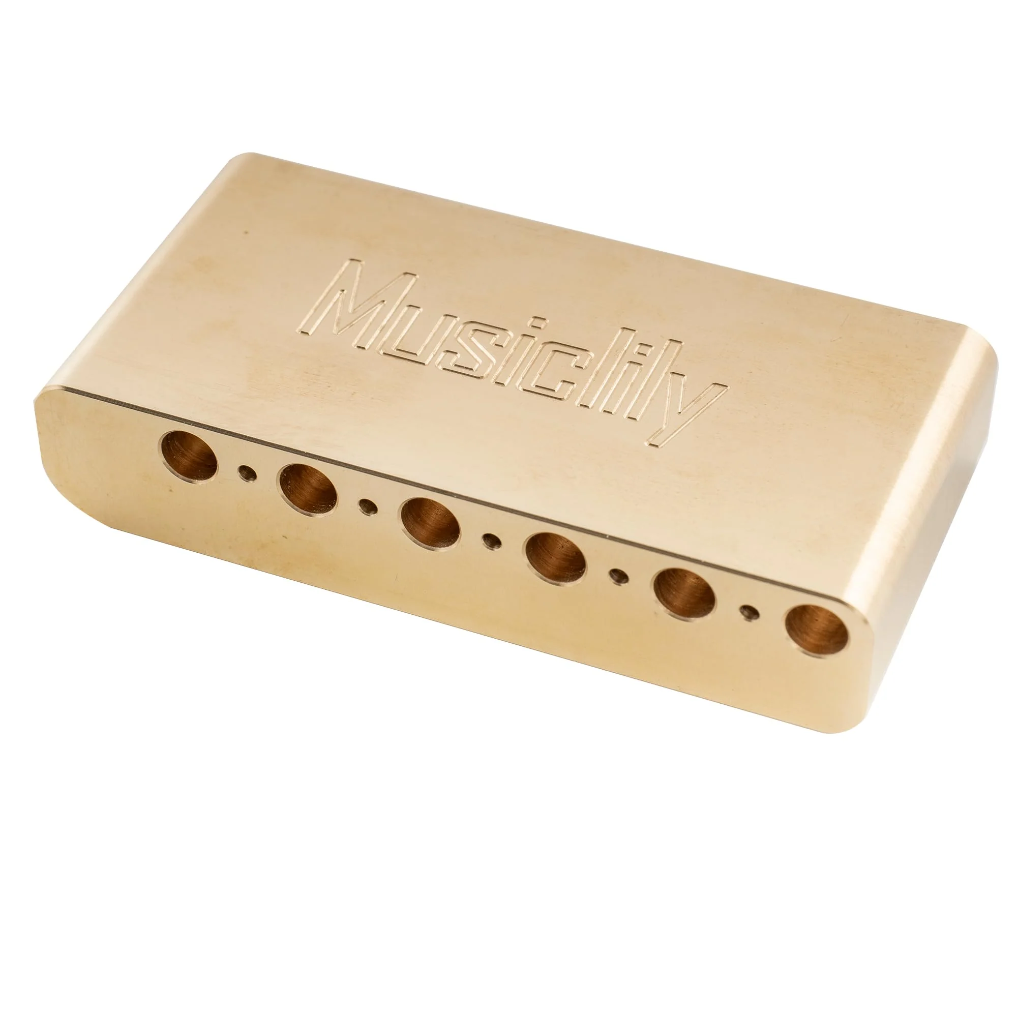 Musiclily Ultra 52.5mm (2-1/16 inch) Full Solid Brass 36mm Short Tremolo Block for China made Squier New after 2021 Affinity 2-point Electric Guitar Bridge Solid Brass 36mm V2 - Image 5