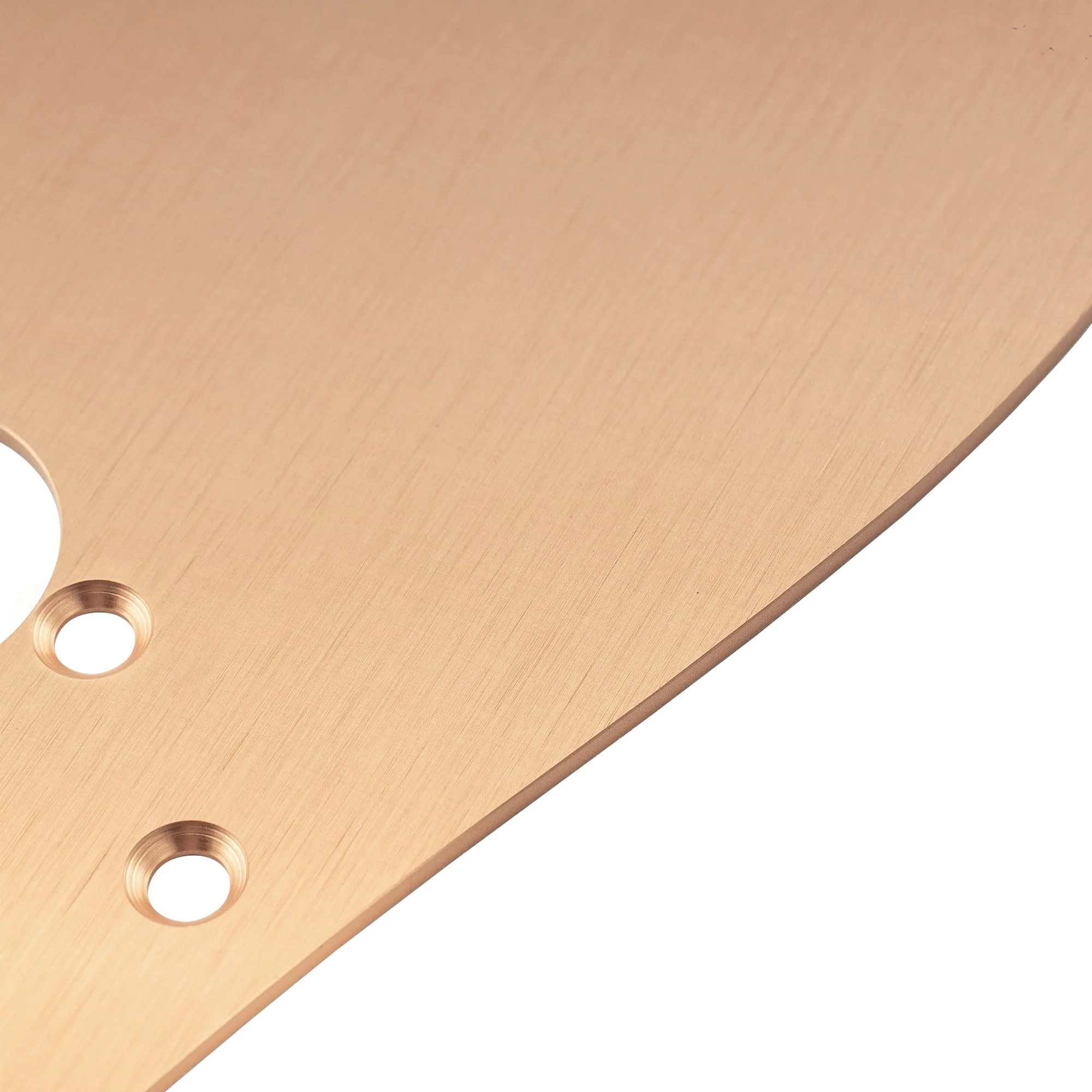 Musiclily Ultra 8 Holes Anodized Aluminum Strat SSS Pickguard ST Pick Guard Scratch Plate for China Made Squier Classic Vibe SQ CV 50s Reissue Vintage Strat Style Electric Guitar, Gold - Image 4