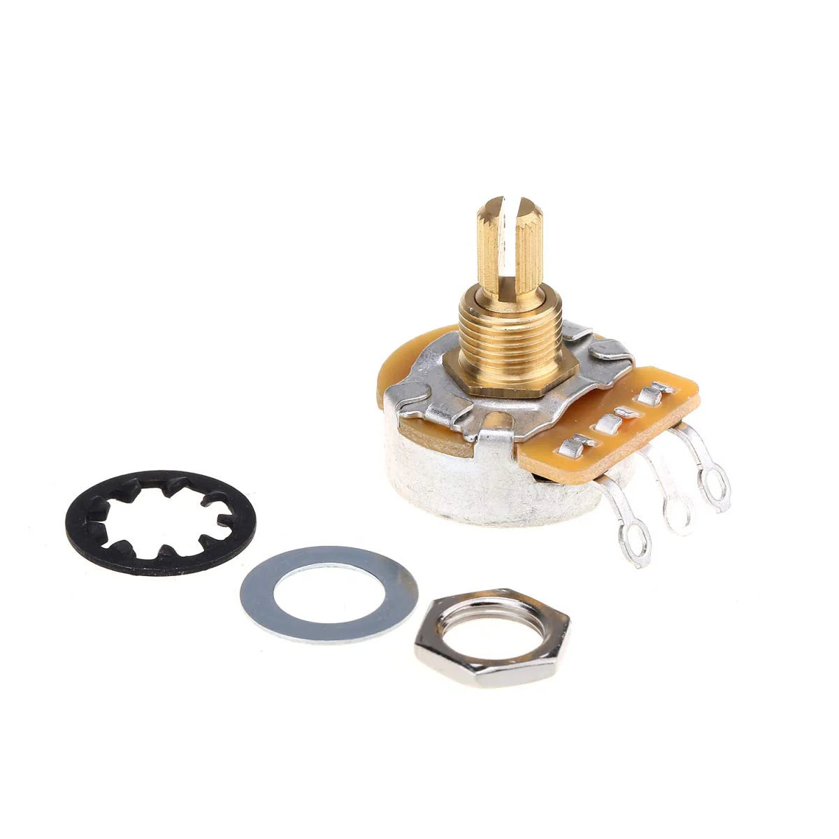 Musiclily Ultra CTS A250K Short Split Shaft Guitar Potentiometers Audio Taper/Vintage Audio Taper Pots 10% Tolerance for Electric Guitar and Bass (Set of 4) - Image 6