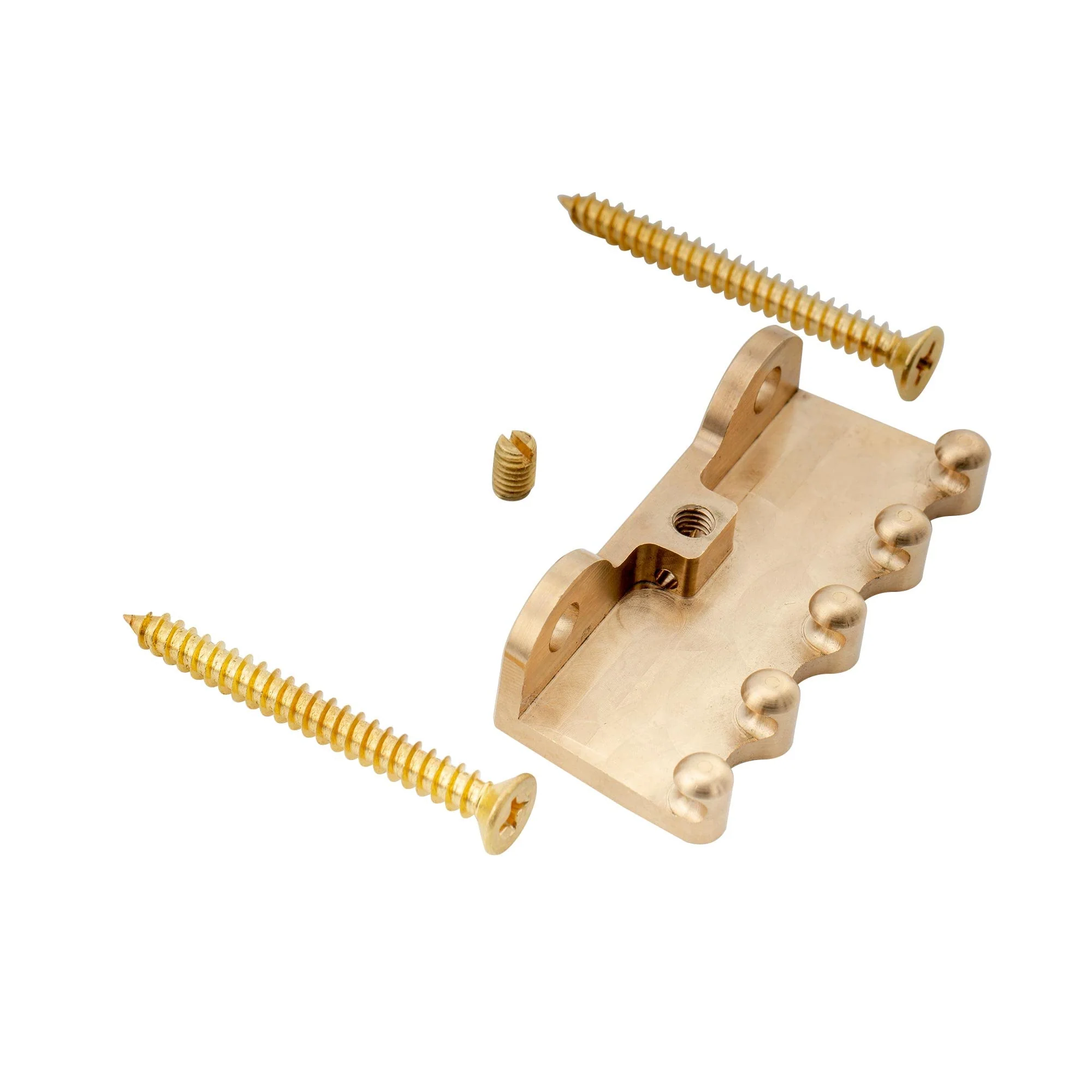 Musiclily Ultra Heavy Duty Full Brass Electric Guitar Tremolo Claw for Strat/Floyd Rose Tremolo Bridge System, Original Color - Image 4