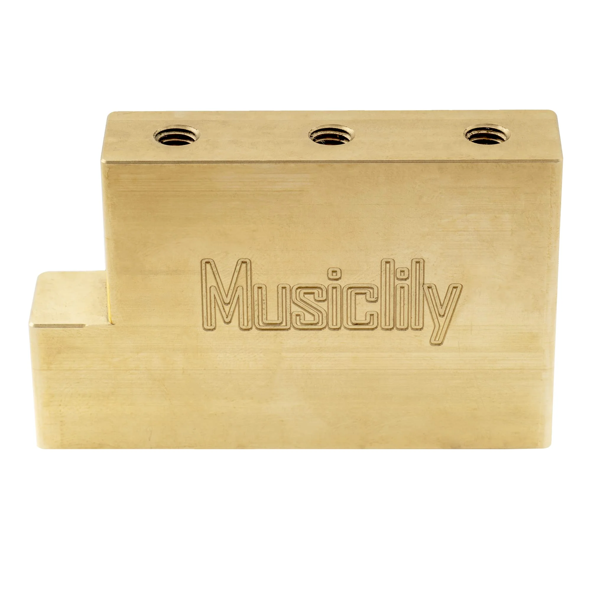 Musiclily Ultra Solid Fat Brass L Shape Tremolo Block for Floyd Rose Locking Tremolo Bridge, 37mm Tall 37mm Brass - Image 3
