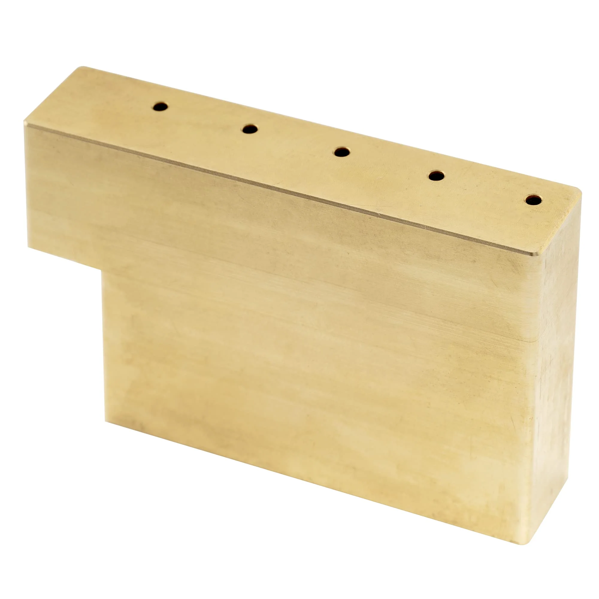 Musiclily Ultra Solid Fat Brass L Shape Tremolo Block for Floyd Rose Locking Tremolo Bridge, 37mm Tall 37mm Brass - Image 4