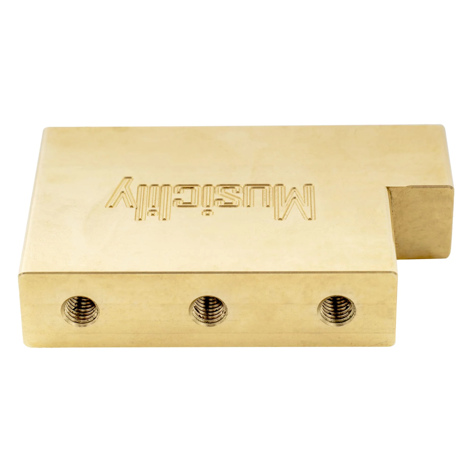 Musiclily Ultra Solid Fat Brass L Shape Tremolo Block for Floyd Rose Locking Tremolo Bridge, 37mm Tall 37mm Brass - Image 5