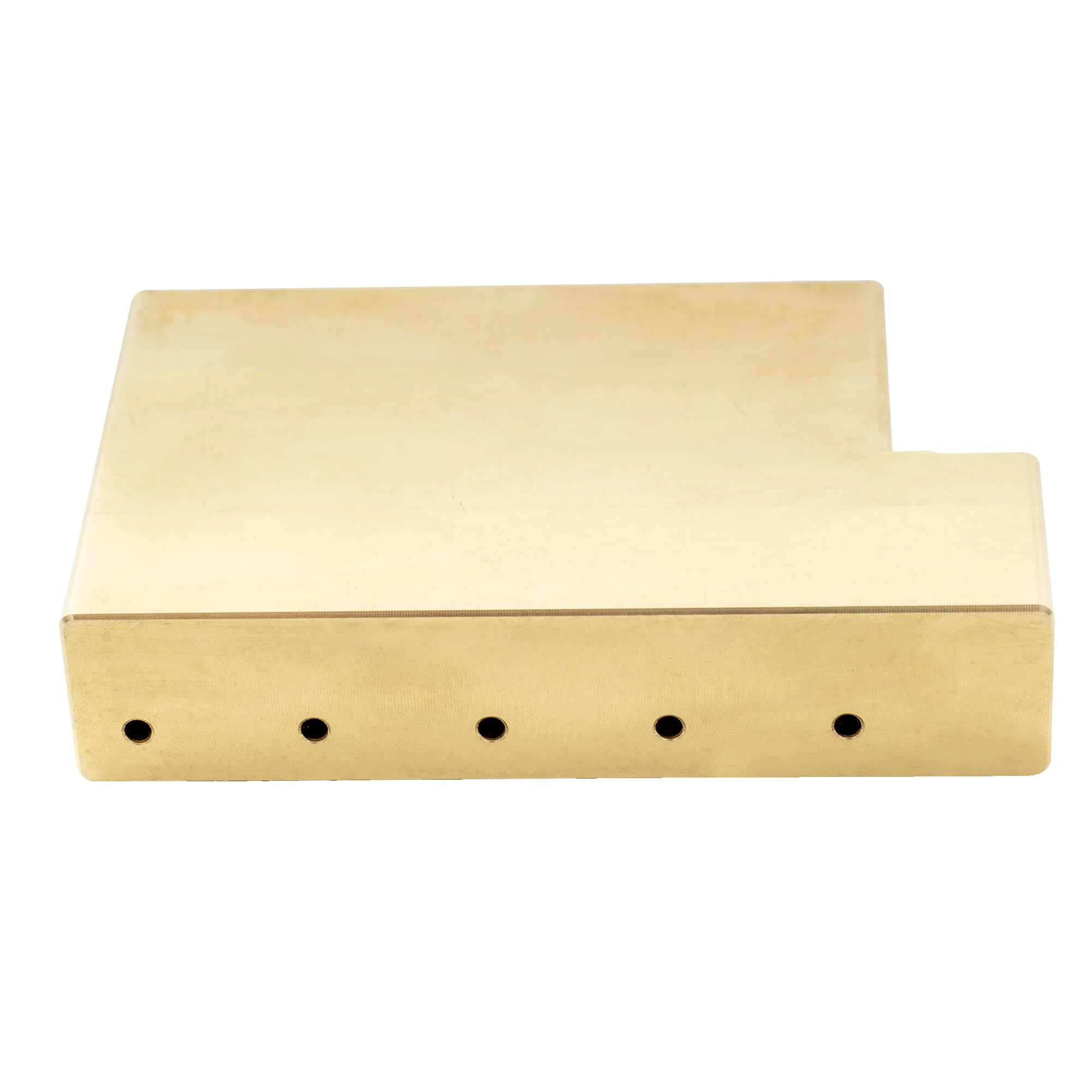 Musiclily Ultra Solid Fat Brass L Shape Tremolo Block for Floyd Rose Locking Tremolo Bridge, 37mm Tall 37mm Brass - Image 6