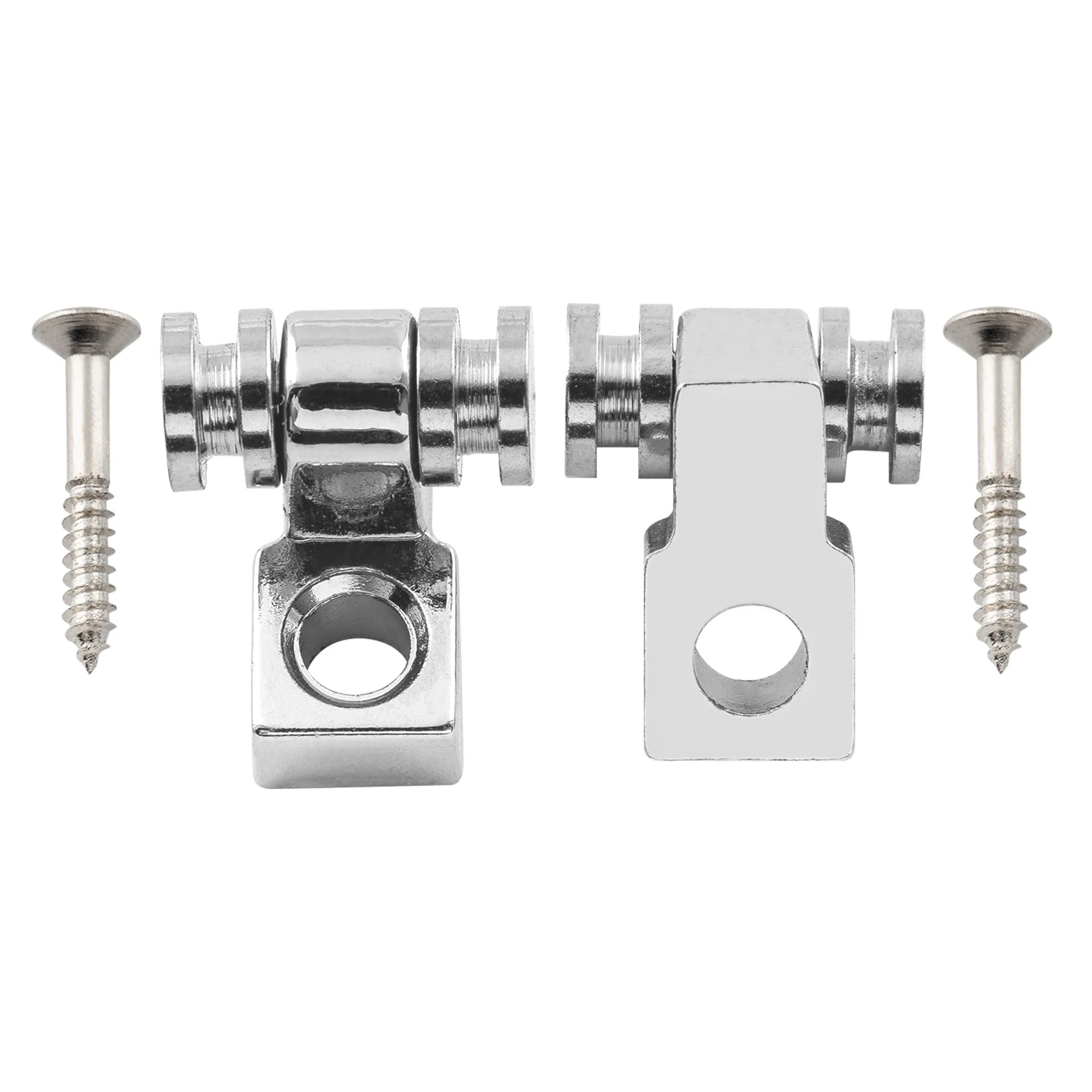 Musiclily Vintage Roller Guitar String Tree Guides Retainer for Fender Strat Stratocaster Tele Telecaster Electric Guitar, Chrome(Pack of 4) - Image 3