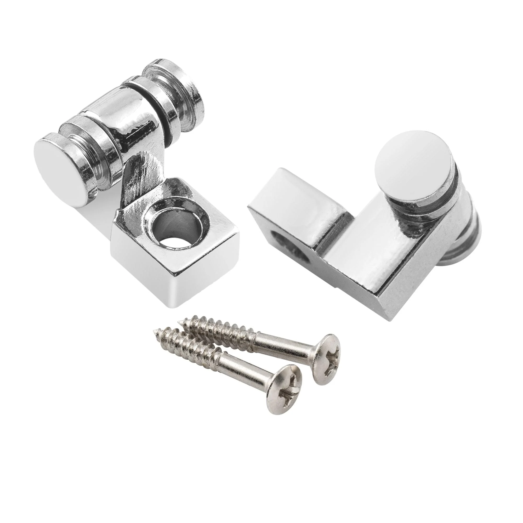 Musiclily Vintage Roller Guitar String Tree Guides Retainer for Fender Strat Stratocaster Tele Telecaster Electric Guitar, Chrome(Pack of 4) - Image 4