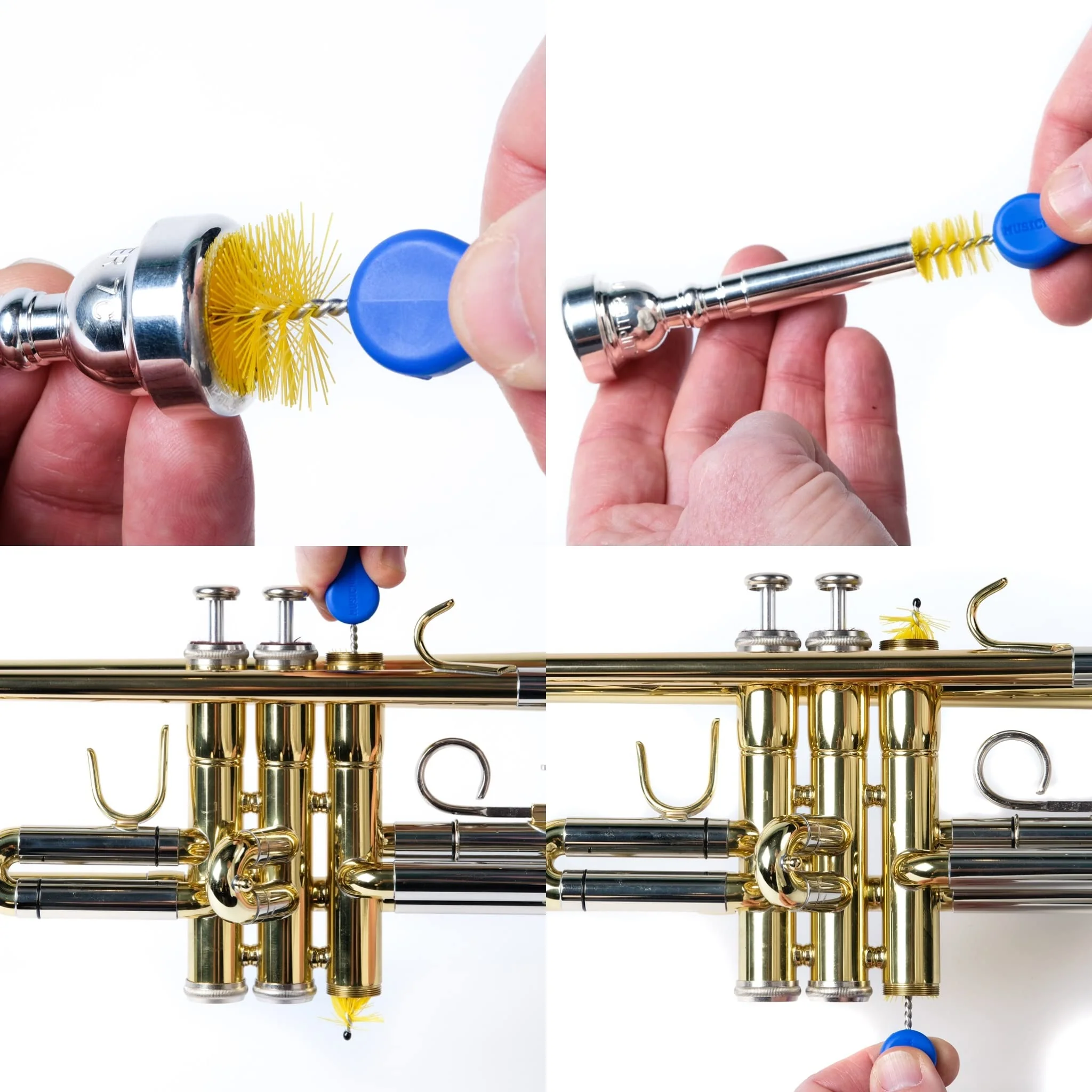 MusicNomad 6 pc. Premium Trumpet (Cornet) Cleaning & Care Kit with Extra Care Built into our Product Designs, Formulas, Instructions, Give Back & Storage Bag for Complete Care (MN770) - Image 4