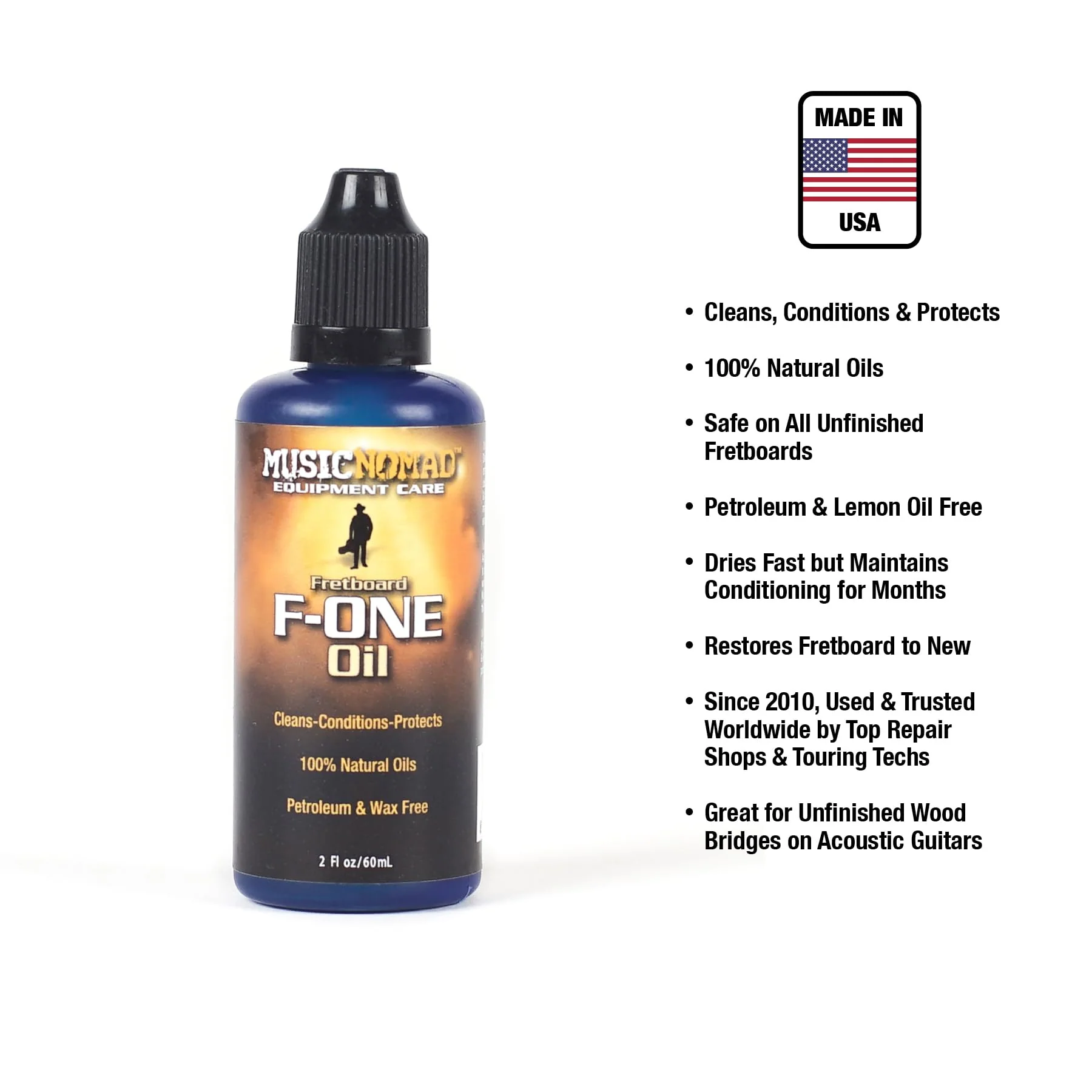MusicNomad Guitar Body Cleaner/Polish and Fretboard Oil Cleaning Kit with Premium Microfiber Polishing Cloth - Image 3