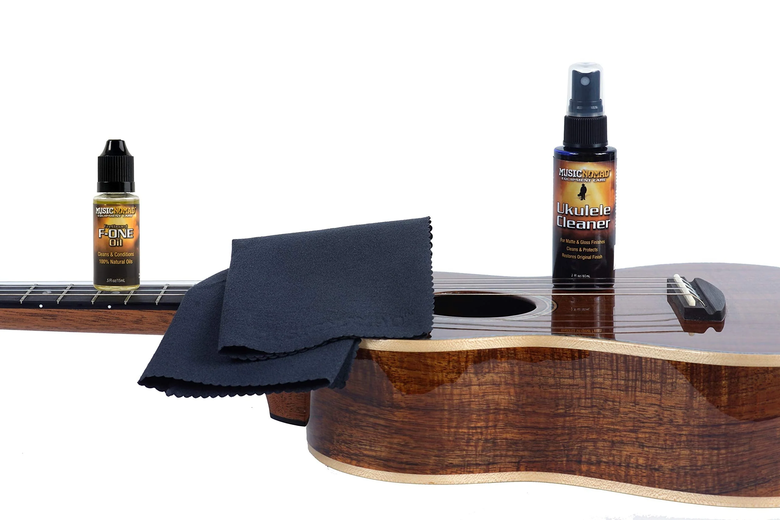 MusicNomad MN142 Premium Ukulele Care Kit 3 Pack - Image 3