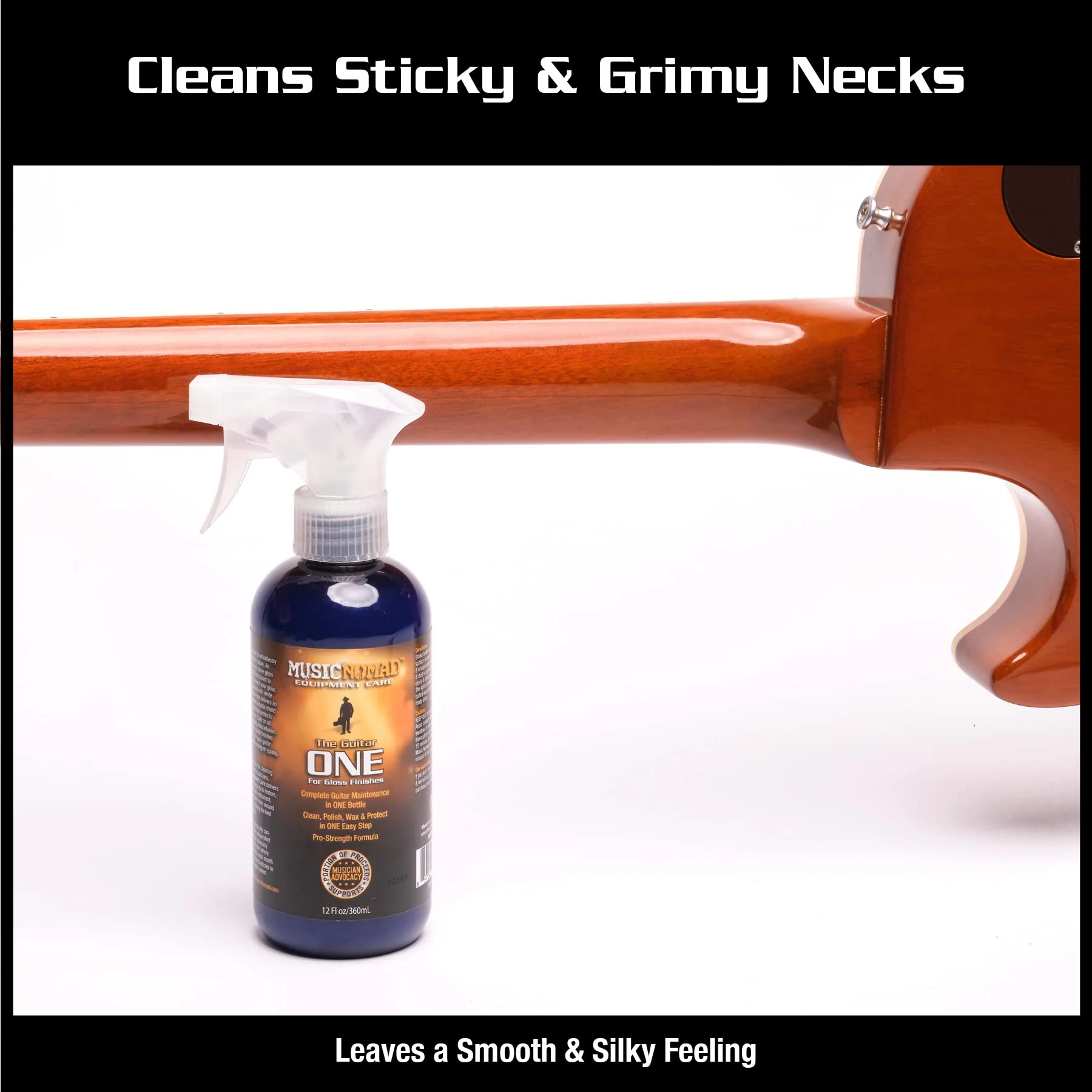 MusicNomad MN150 Guitar ONE All-in-1 Cleaner, Polish, and Wax, 12 oz. 12 Fl Oz (Pack of 1) - Image 5