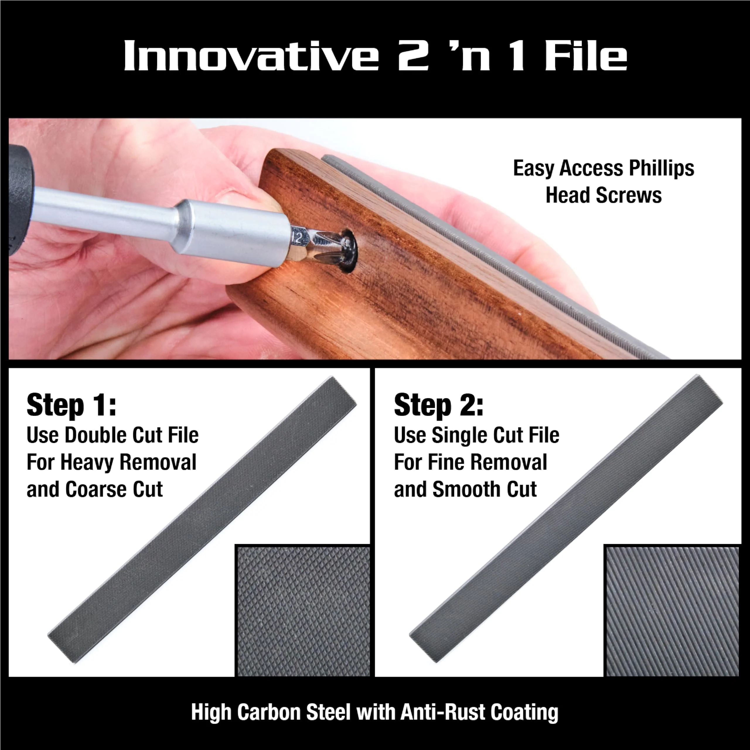 MusicNomad MN831 Precision Fret Beveling File (B-File) - Image 7