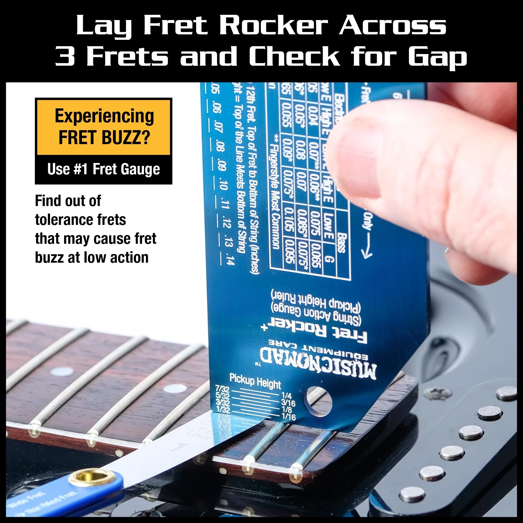 MusicNomad Precision Fret Gauge Tool (MN840) - Image 3