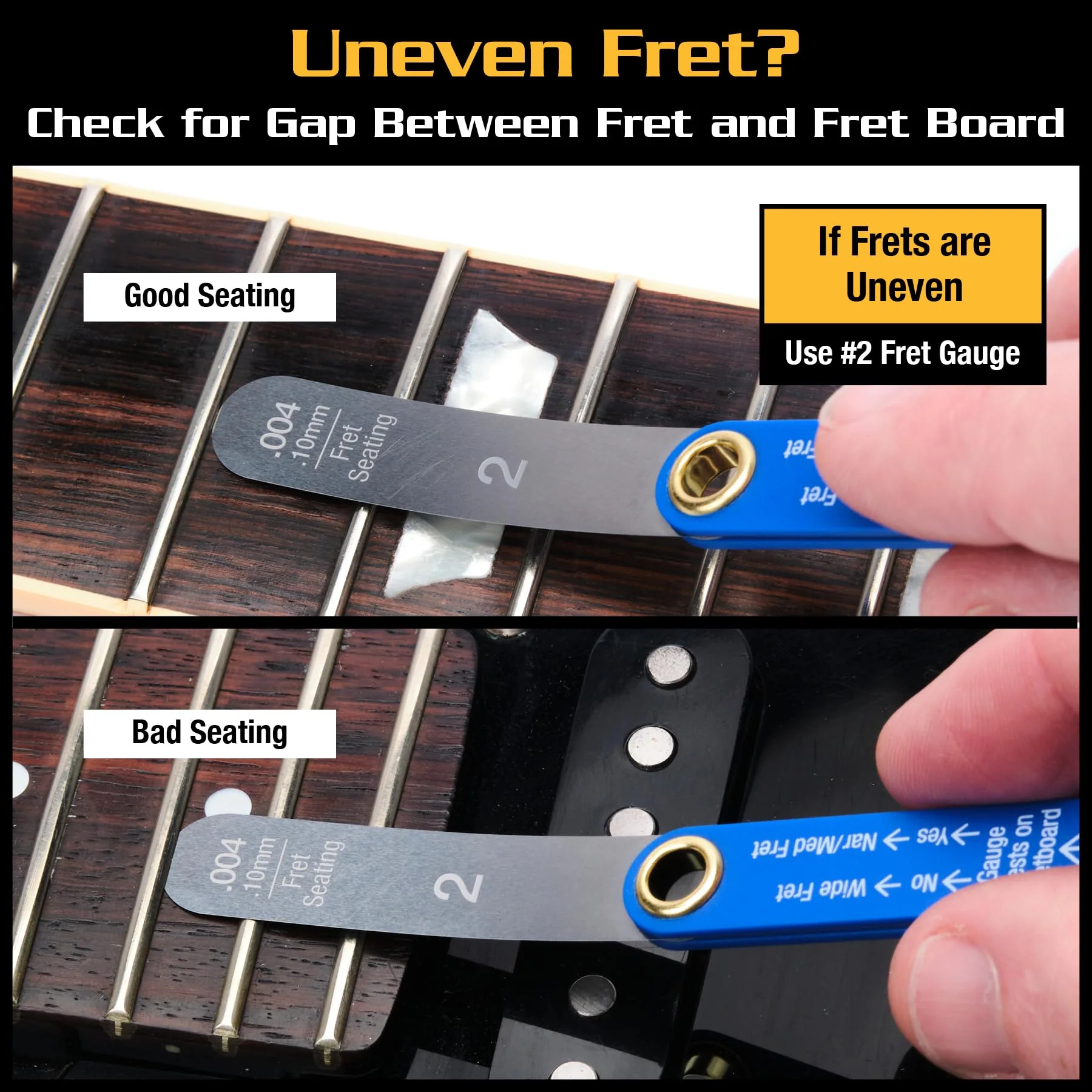 MusicNomad Precision Fret Gauge Tool (MN840) - Image 4