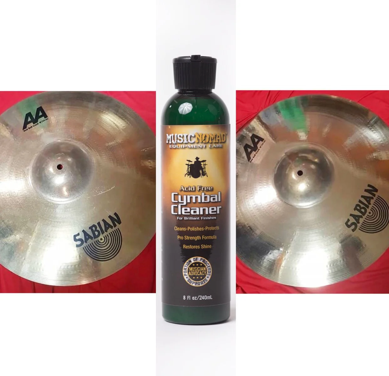 MusicNomad Premium Cymbal Cleaner for Brilliant Finishes, 8 oz. (MN111) - Image 5