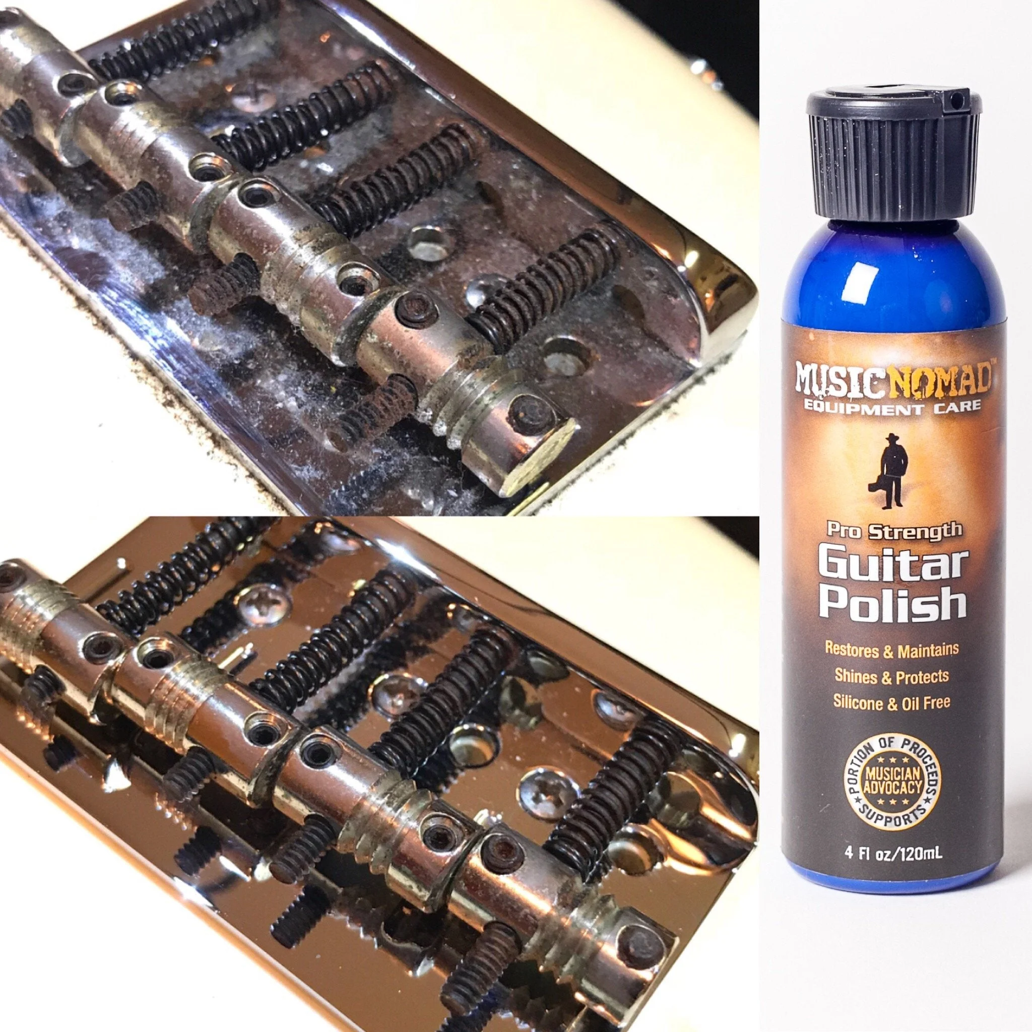 MusicNomad Premium Pro-Strength Guitar Polish for Body and Hardware, 4 oz (MN101) - Image 5