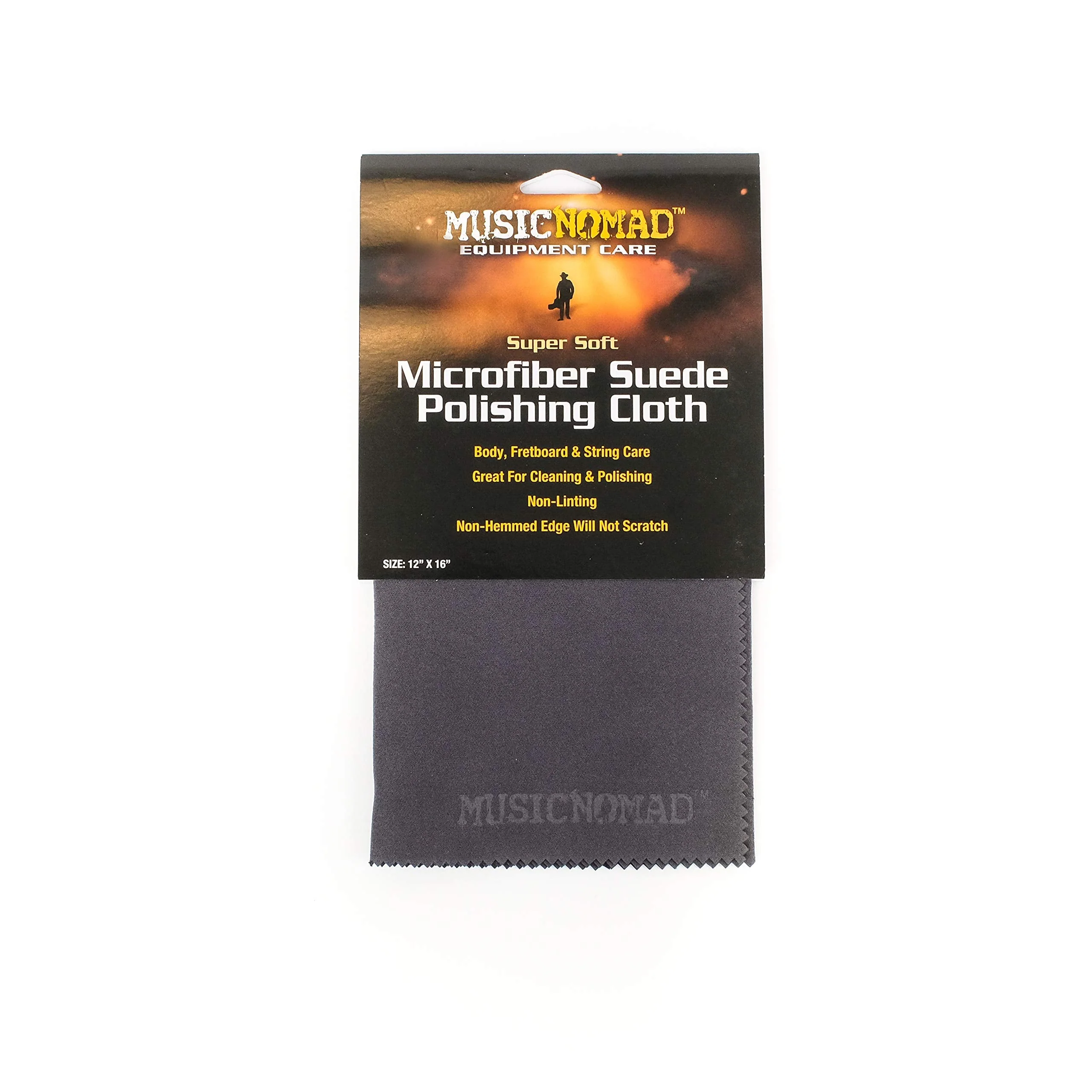 MusicNomad Premium Pro-Strength Guitar Polish & Microfiber Suede Polishing Cloth, 4 oz (MN101) Guitar Polish + Polishing Cloth - Image 5