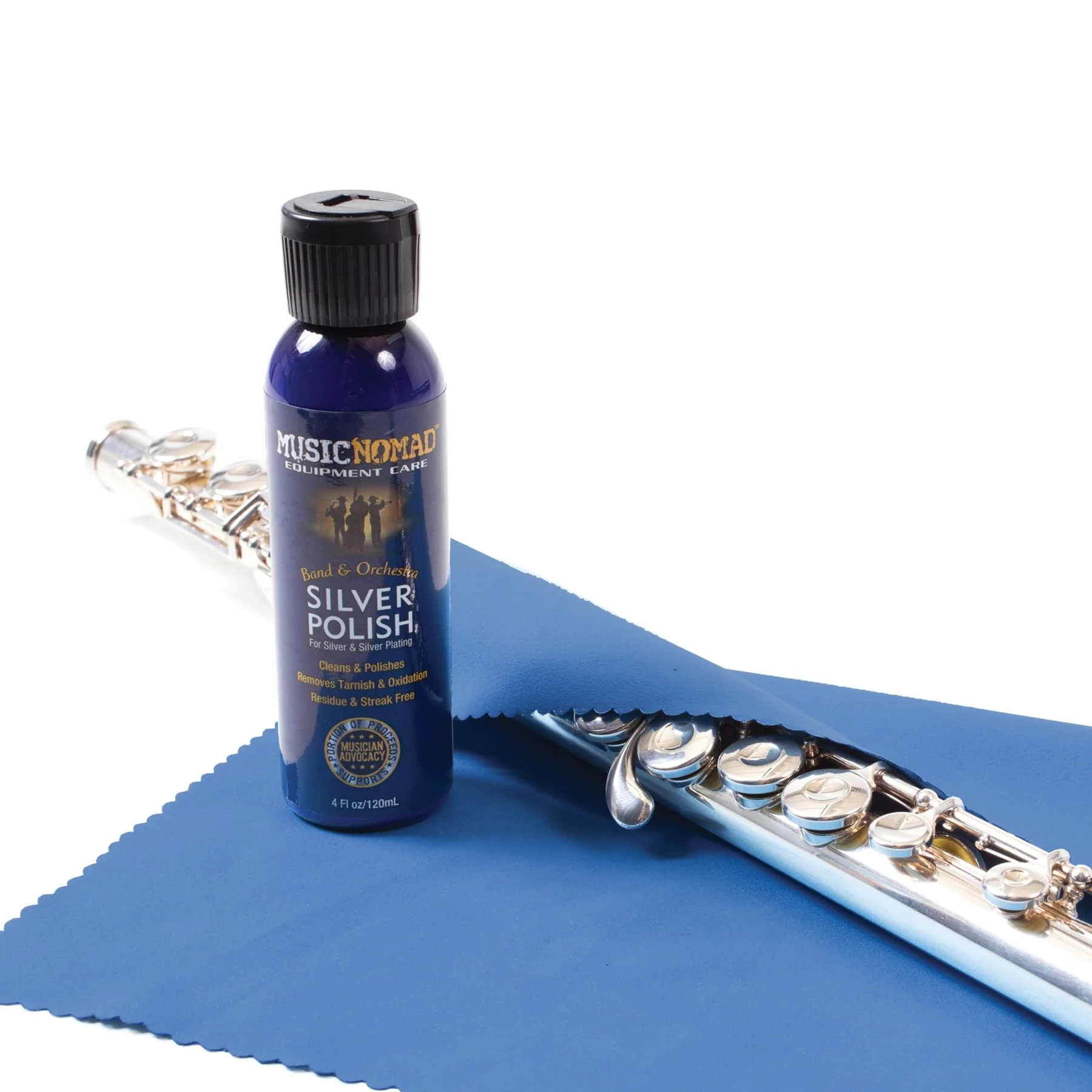 MusicNomad Silver Polish & Cloth Kit for Silver & Silver-Plated Instruments – Trumpet, Trombone, Flute (MN741) - Image 3