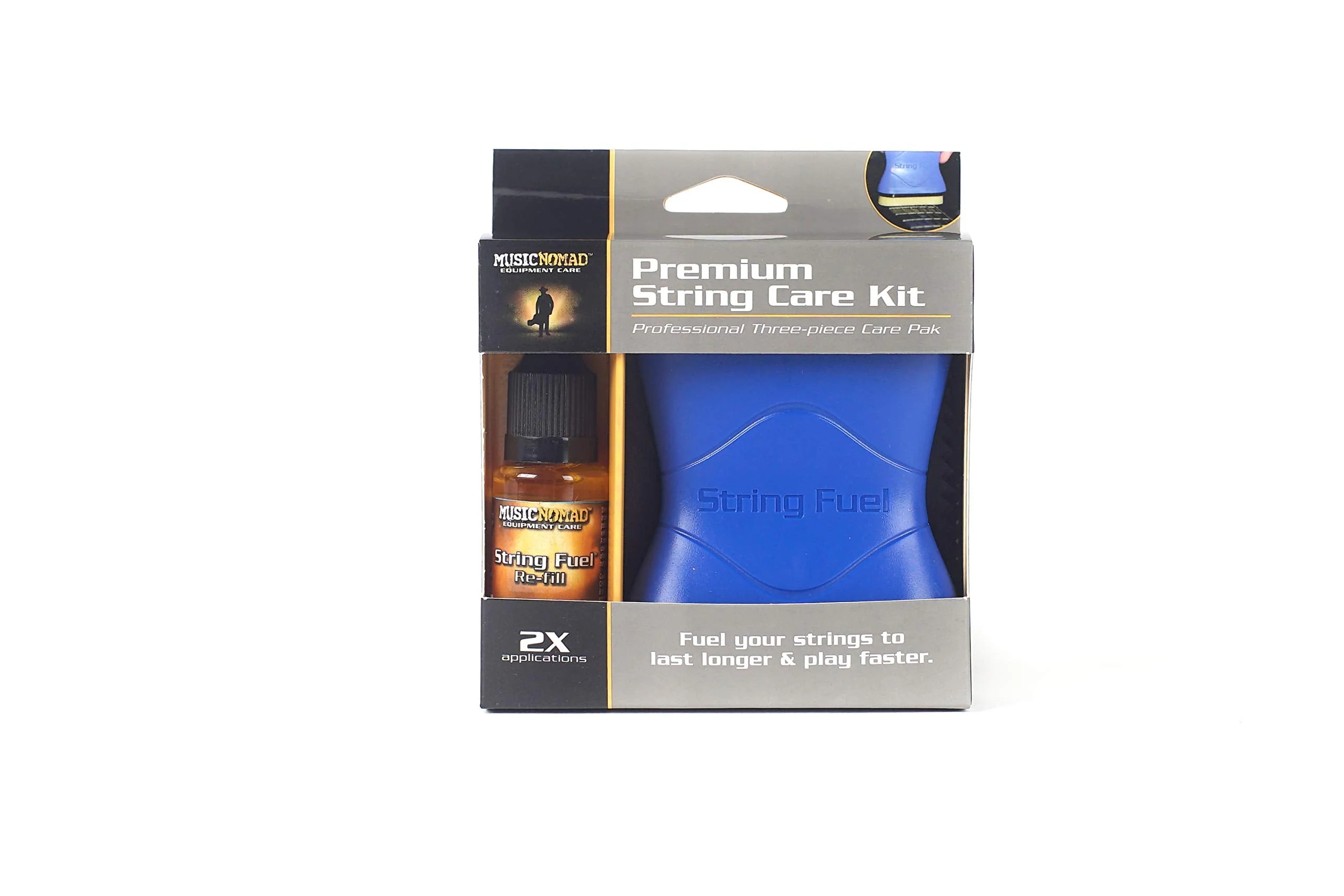 MusicNomad String Fuel Guitar String Cleaner/Lubricant Care Kit-3 Piece (MN145) MusicNomad - Image 2