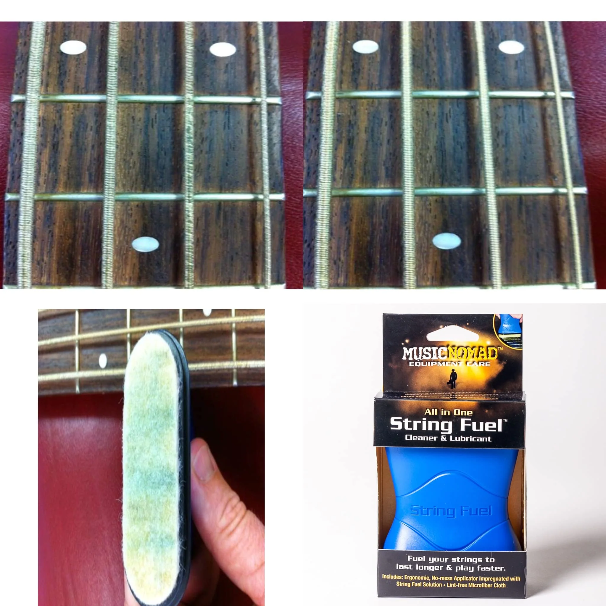MusicNomad String Fuel Guitar String Cleaner/Lubricant Care Kit-3 Piece (MN145) MusicNomad - Image 7