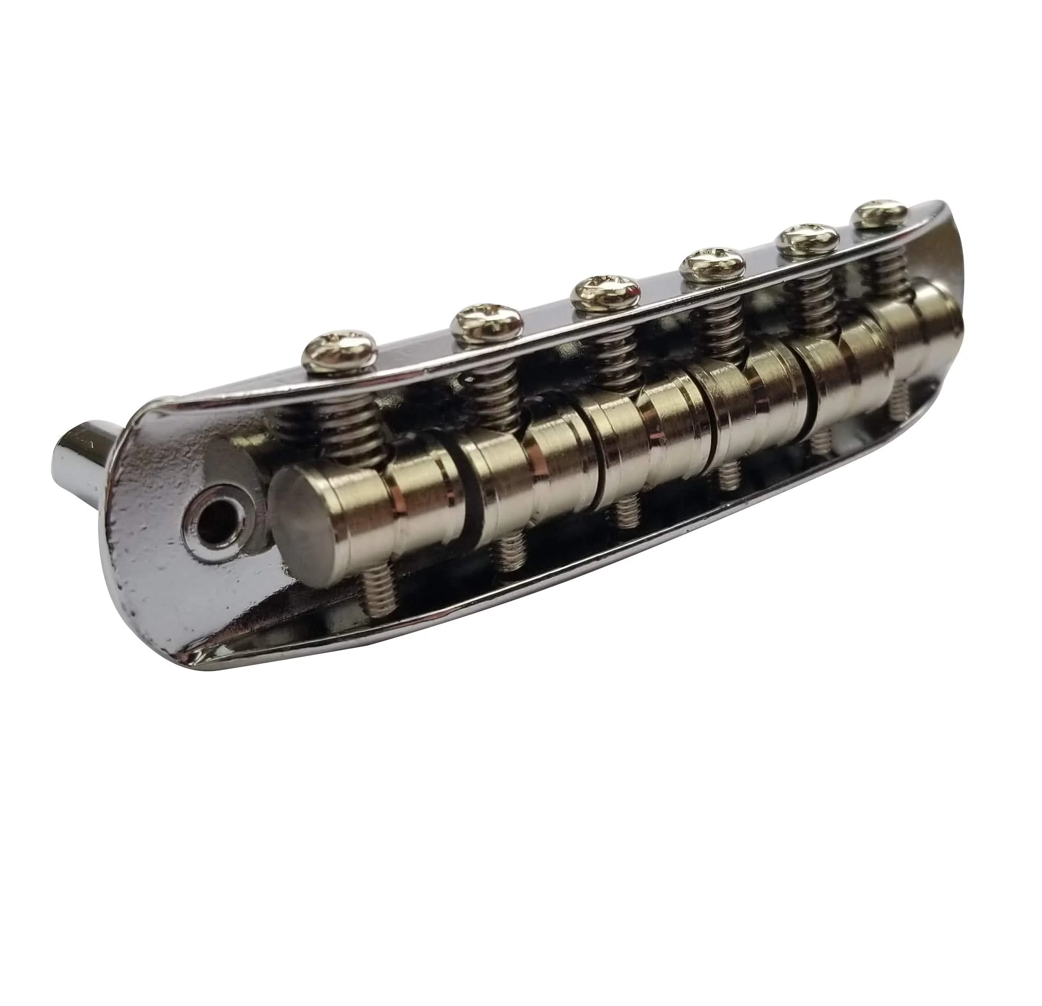 Mustang Bridge w/Large Saddles, also fits Fender Jaguar or Jazzmaster- Chrome - Image 3