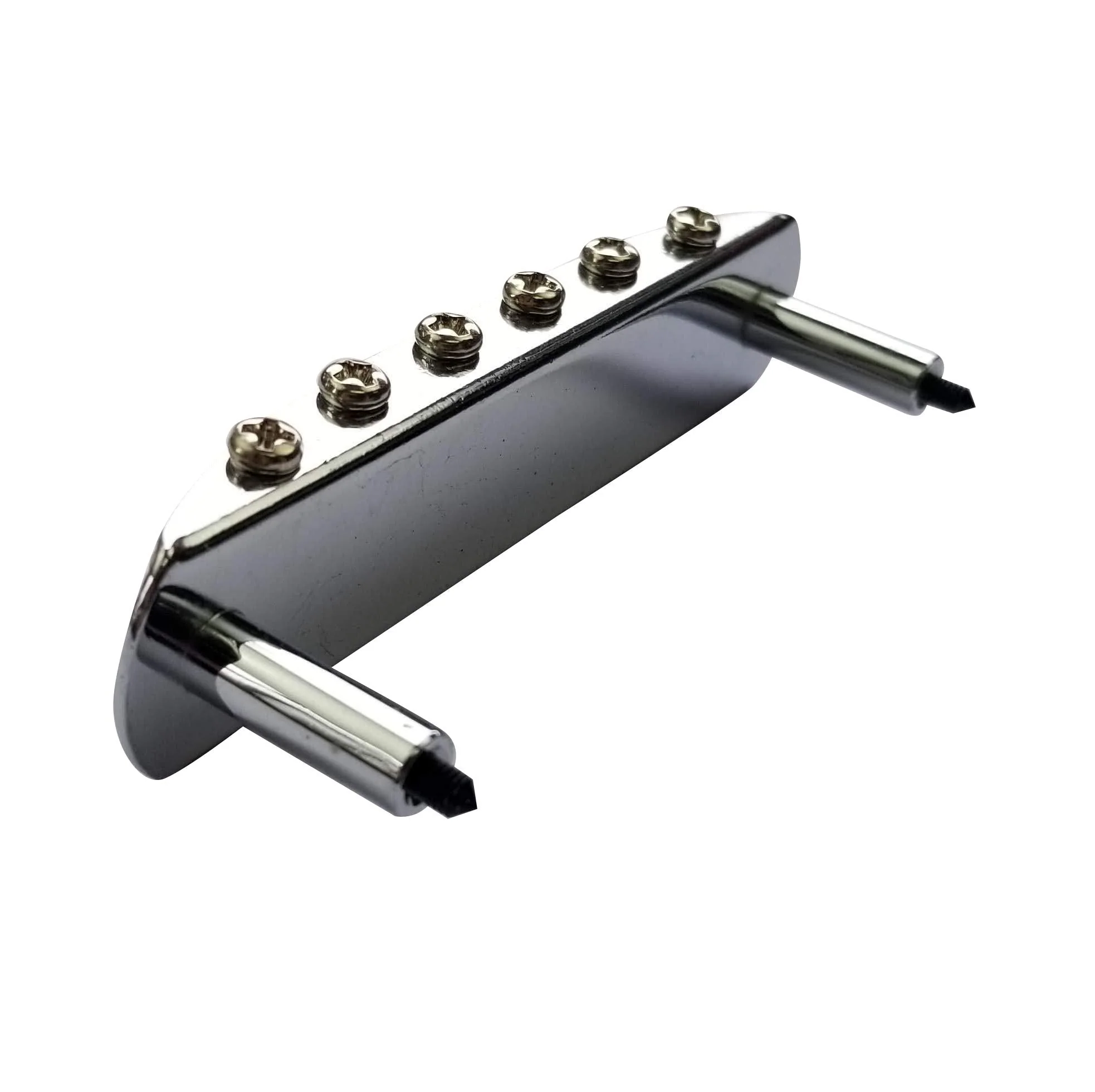 Mustang Bridge w/Large Saddles, also fits Fender Jaguar or Jazzmaster- Chrome - Image 4