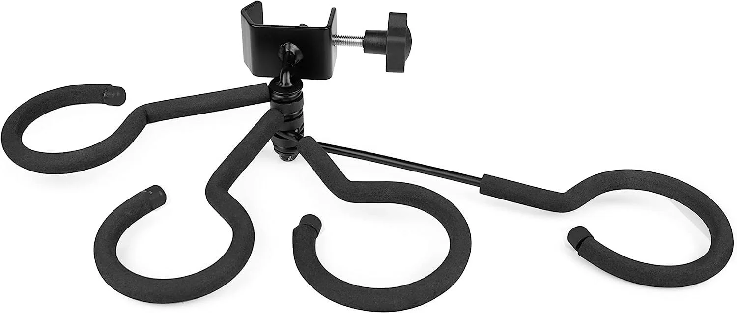 Mute Holder for 4 Mutes Fit for Trumpet, Cornet, French Horn Mutes Clamp Adjustable to 8-30mm Black - Image 2