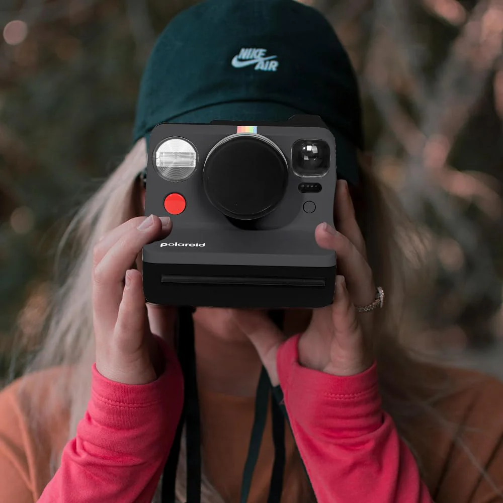 MUZIRI KINOKOO Aluminum Alloy Lens Cap for Polaroid Now 3 Gen/Now + 2/3 Gen Camera, Now 3rd/Now Plus 2nd/3rd Generation Camera Lens Cover in Cushioned Sponge Flocking Layer Inside - Black - Image 4