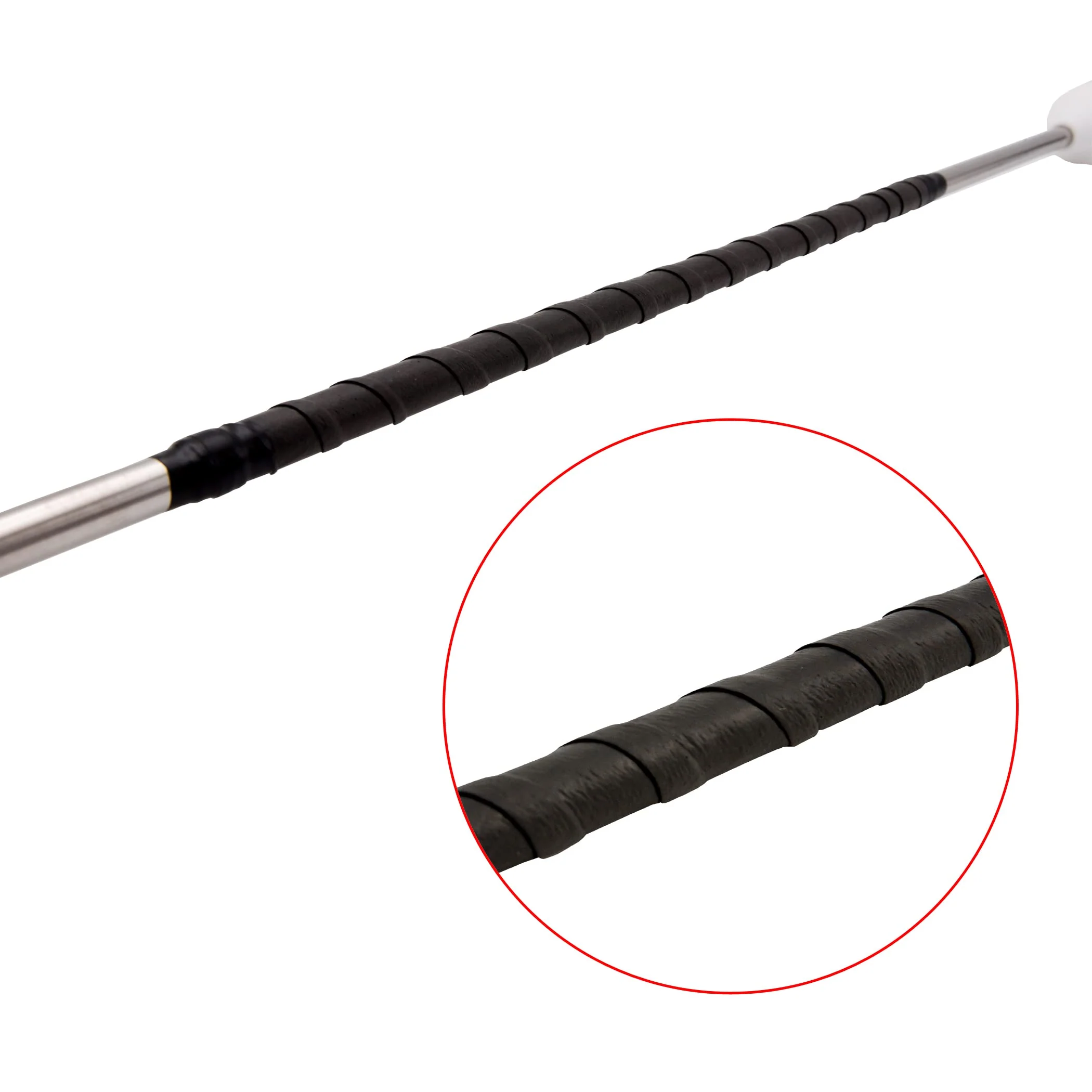 MVG Twirling Marching Baton 28 in stainless steel rubberized ends mini shaft 3/8 with dancing ribbon. Adult Baton. - Image 8