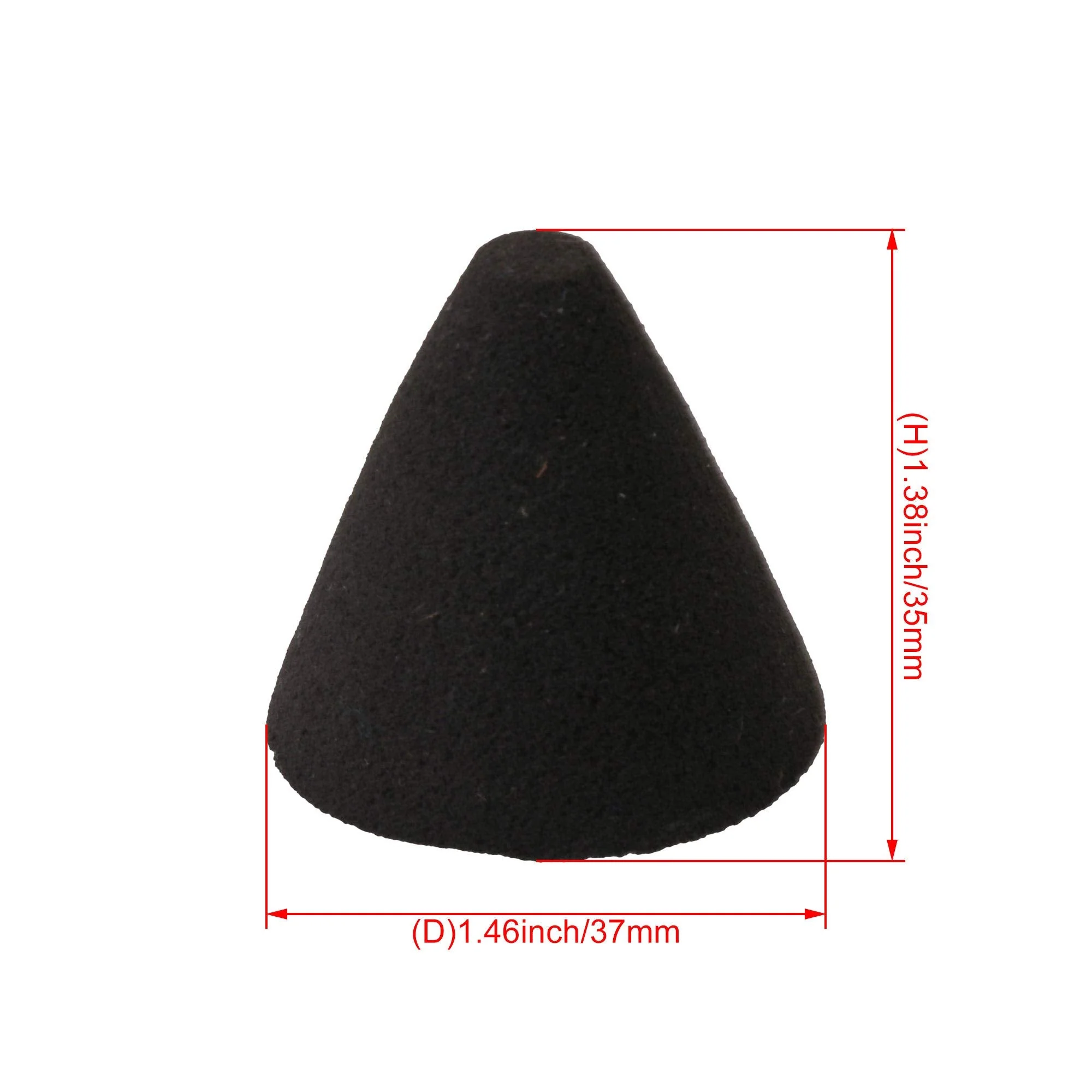 Mxfans Electronic Drum Piezo Trigger Foam Cone Musical Instrument Drum Replacement Parts Black - Image 4