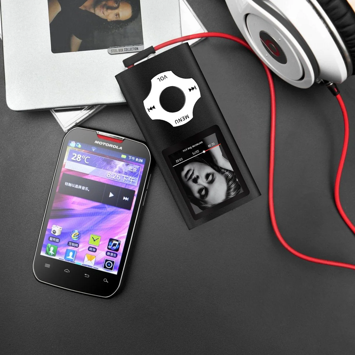 MYMAHDI Support TF Cards Slim 1.8" LCD Mp3 Mp4 Player Media/Music/Audio Player with Accessories Black - Image 3